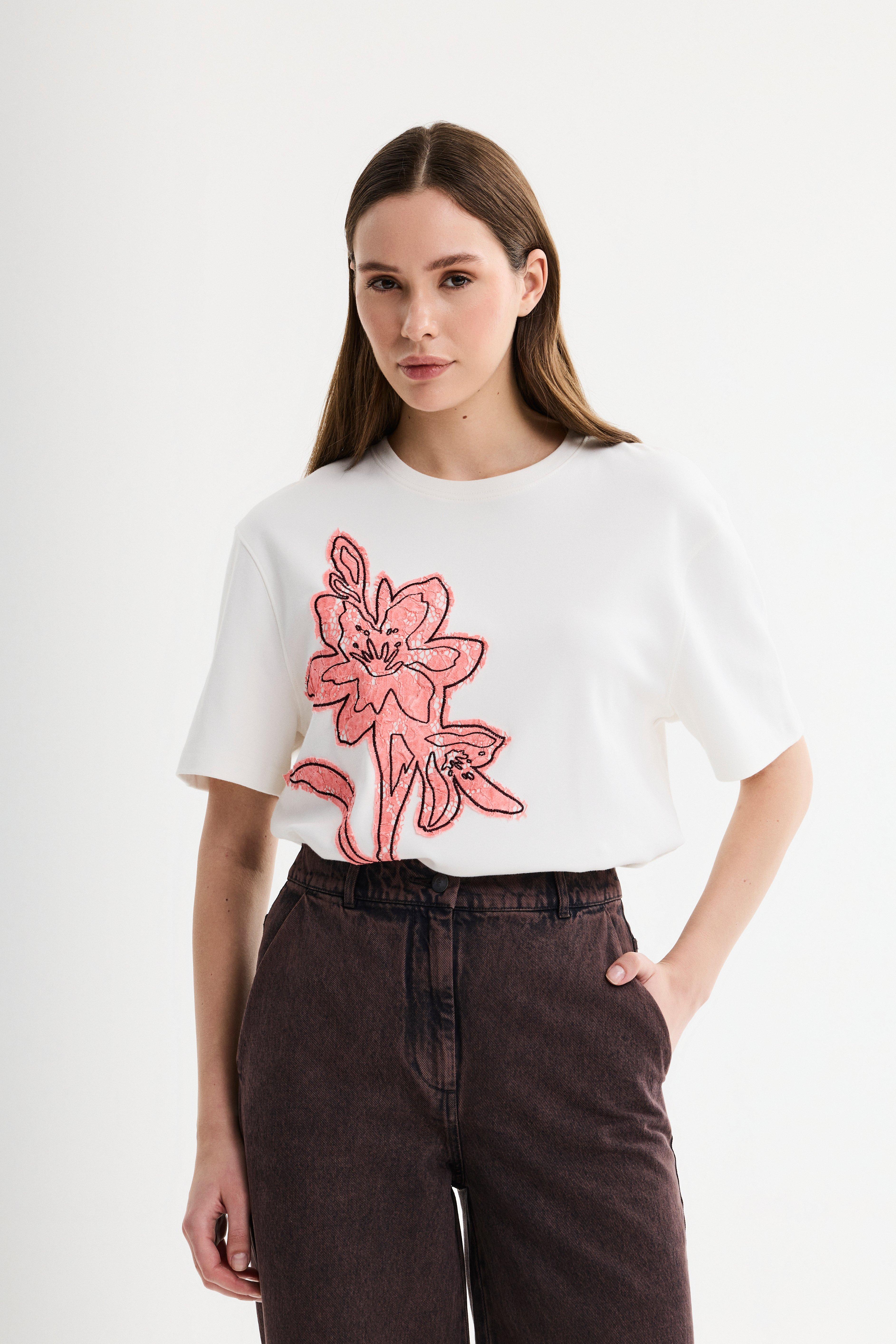 CKS - SARIA - T-Shirt Kurzarm - Hellbeige