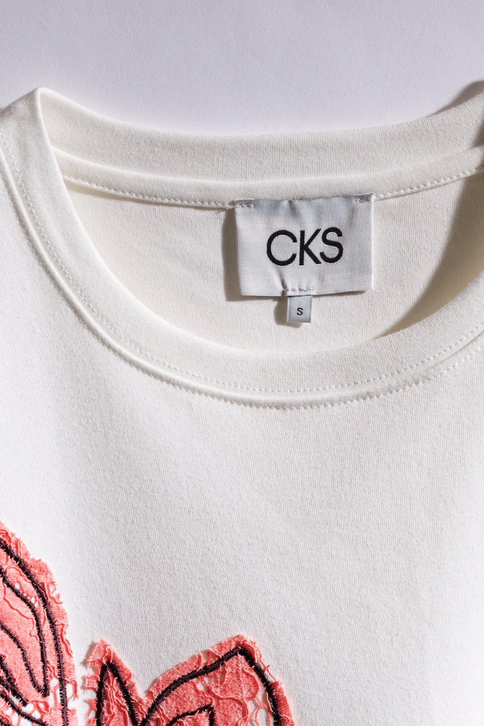 CKS - SARIA - T-Shirt Kurzarm - Hellbeige