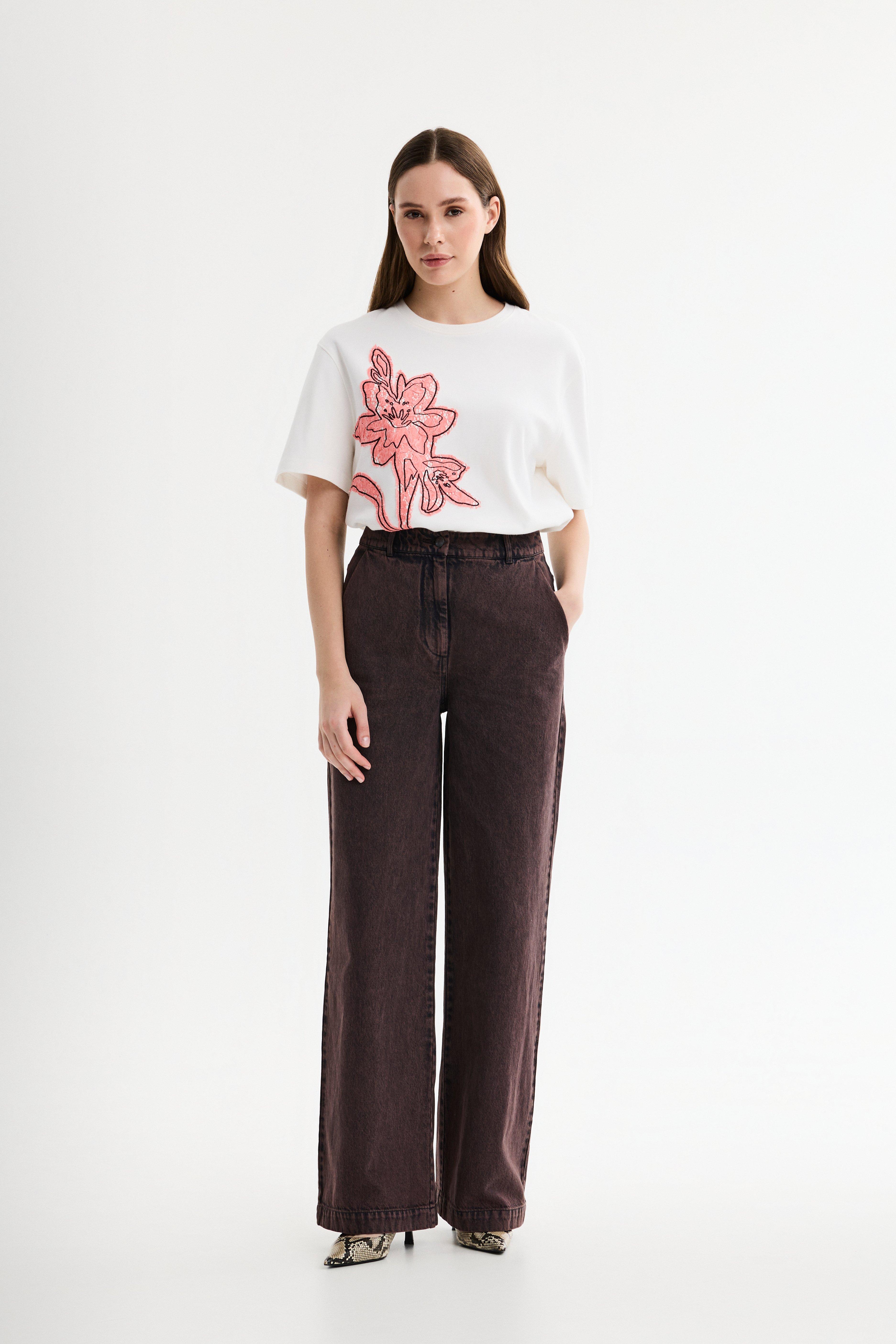 CKS - SARIA - T-Shirt Kurzarm - Hellbeige