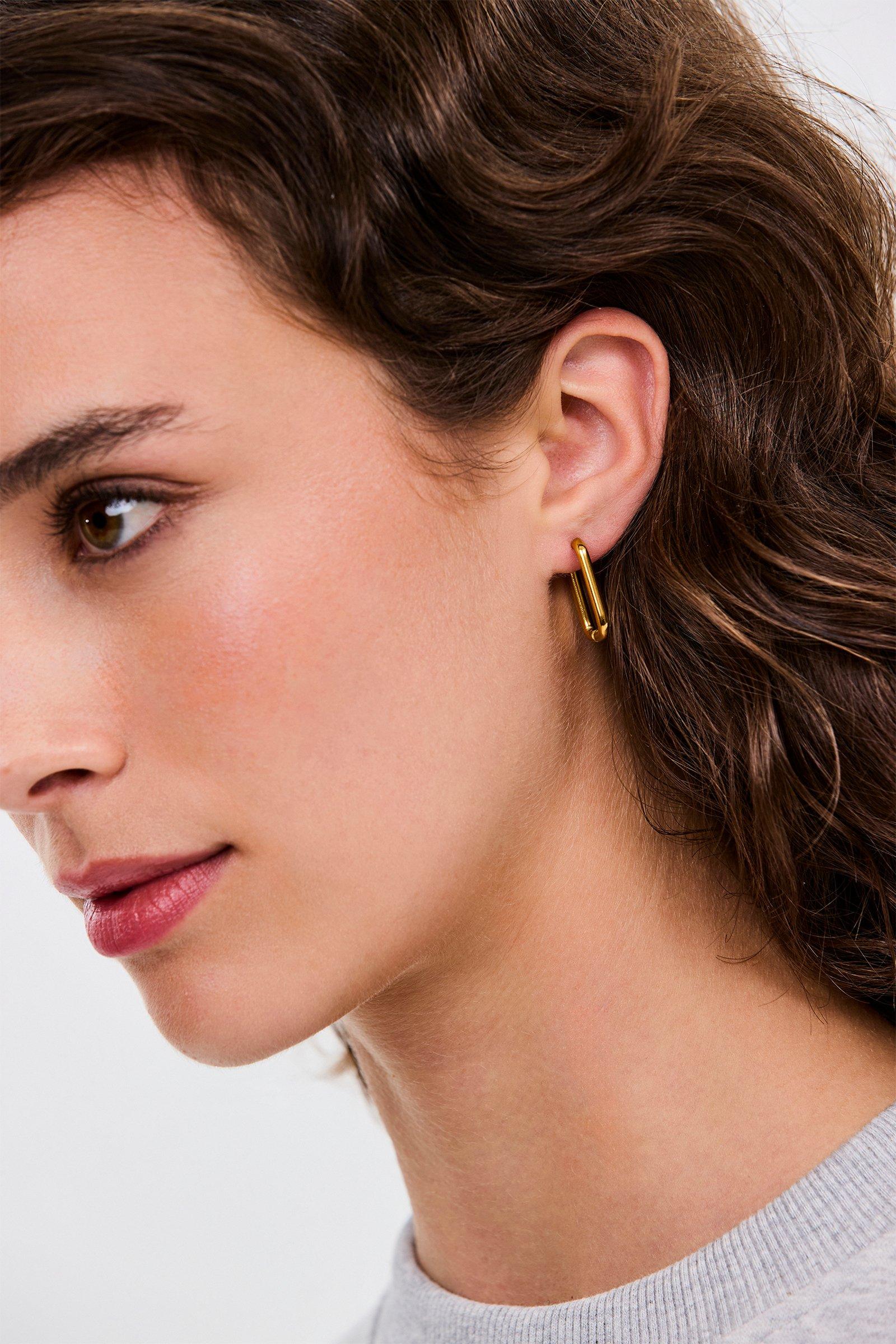 CKS - AUREUS - boucles d'oreilles - jaune foncé