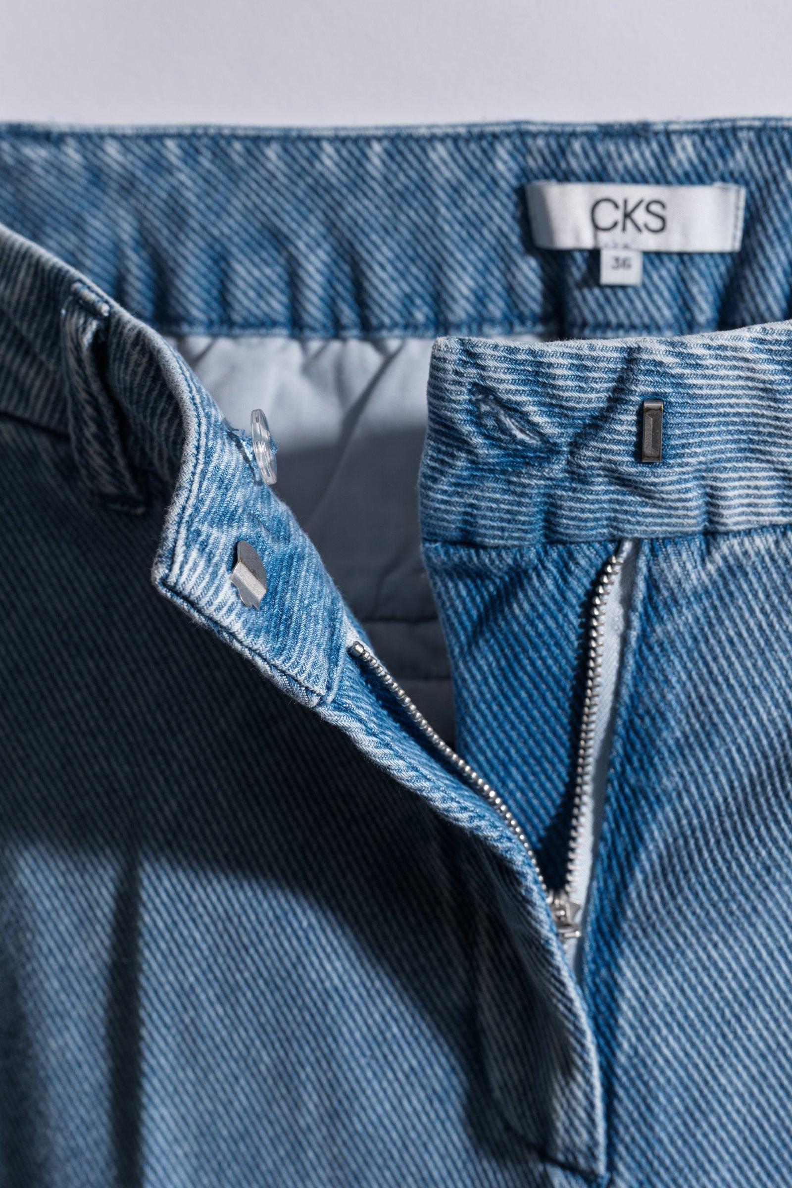 CKS - TONKS - pantalon &agrave; la cheville - bleu clair