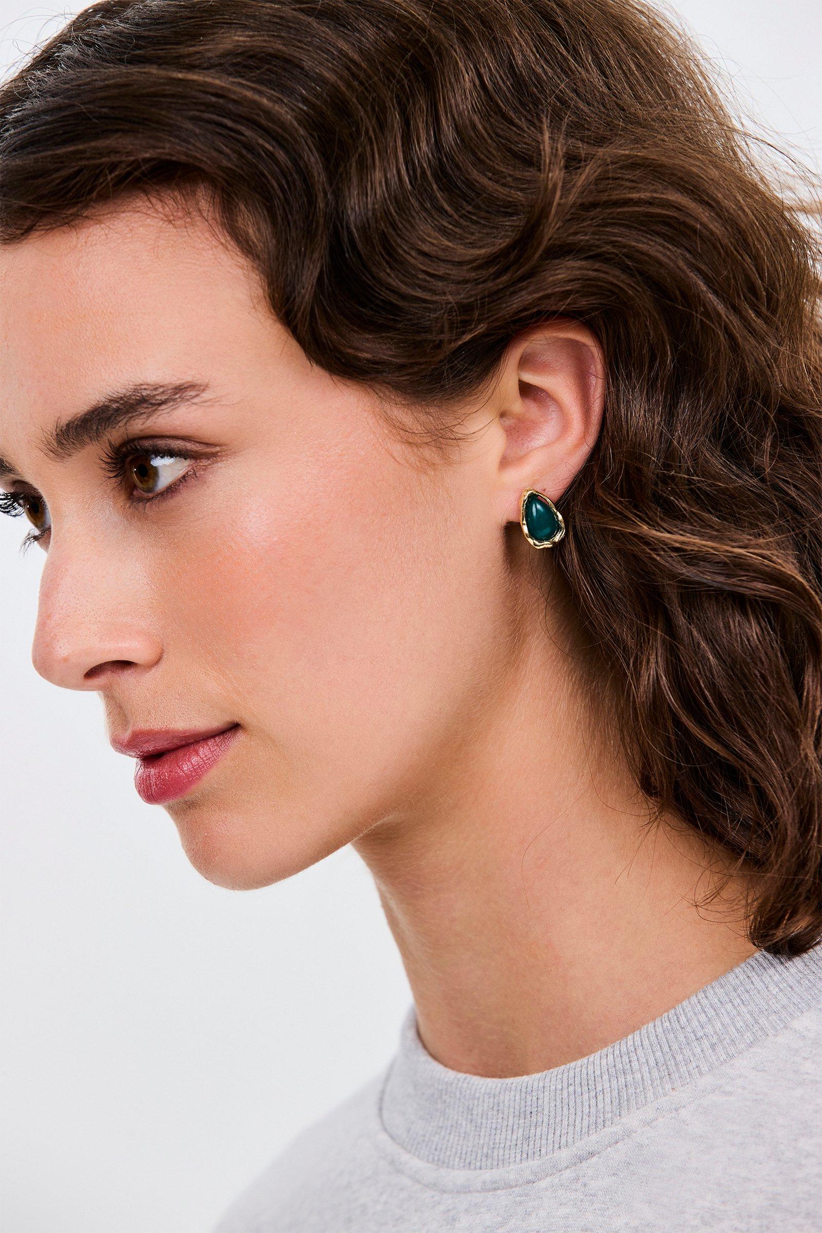 CKS - ANIMAS - boucles d'oreilles - bleu foncé