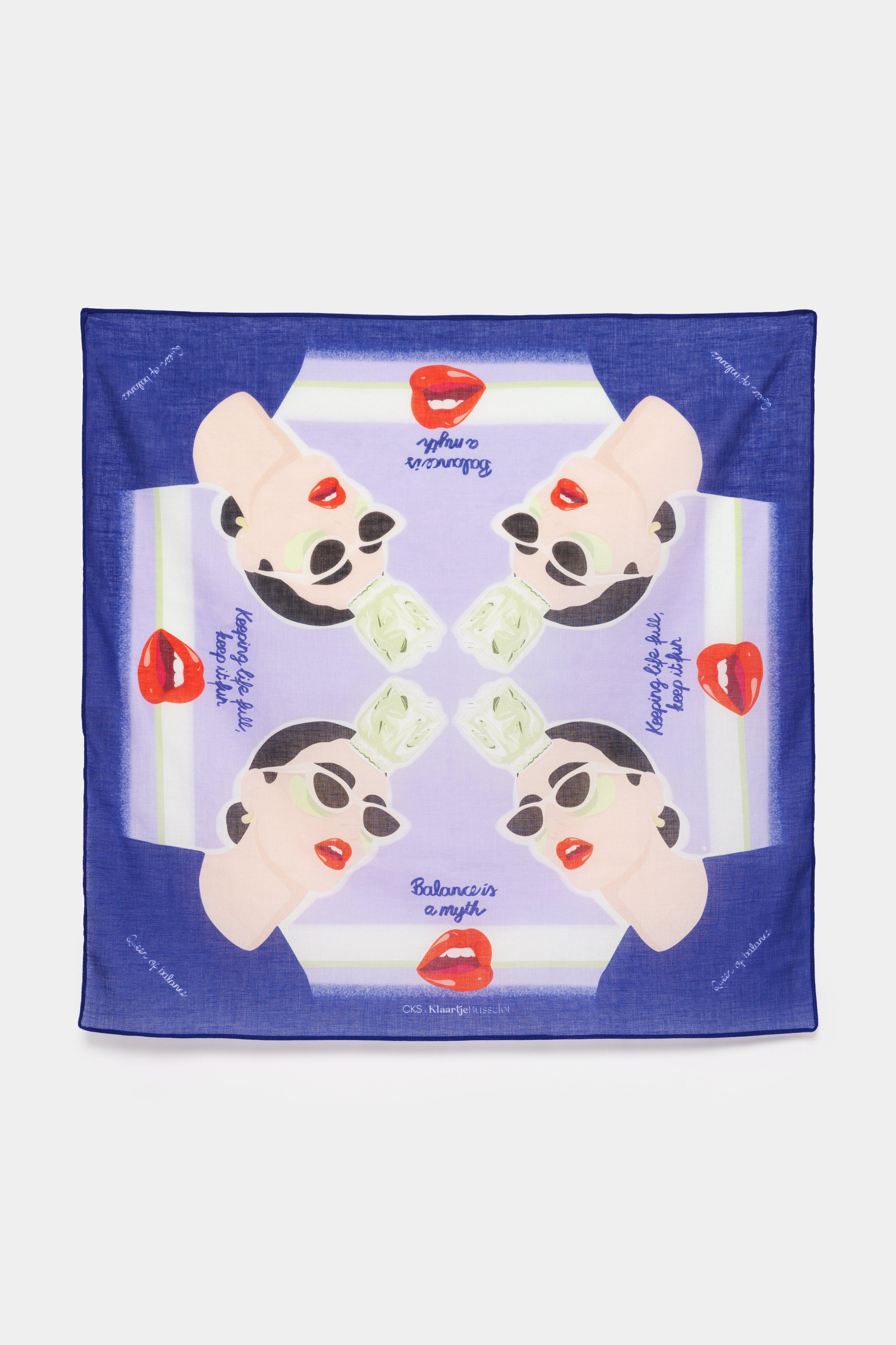 CKS - YOUGO - zomersjaal - felblauw