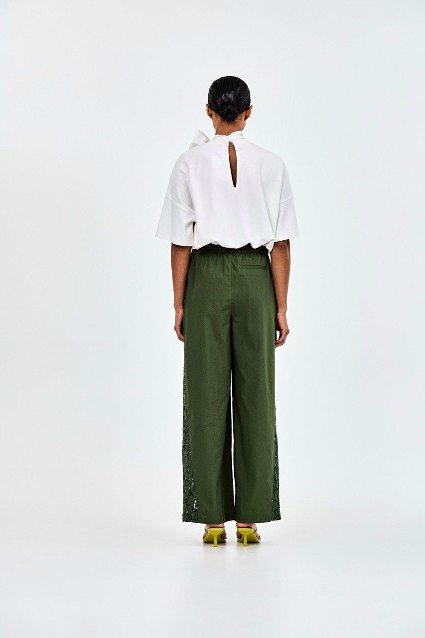 CKS - TOBYWIDE - long trouser - dark green