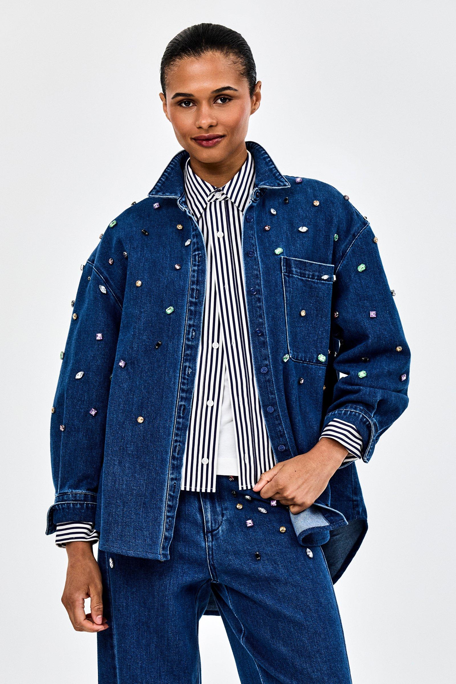 CKS - SPRINKLE - veste en jean - bleu
