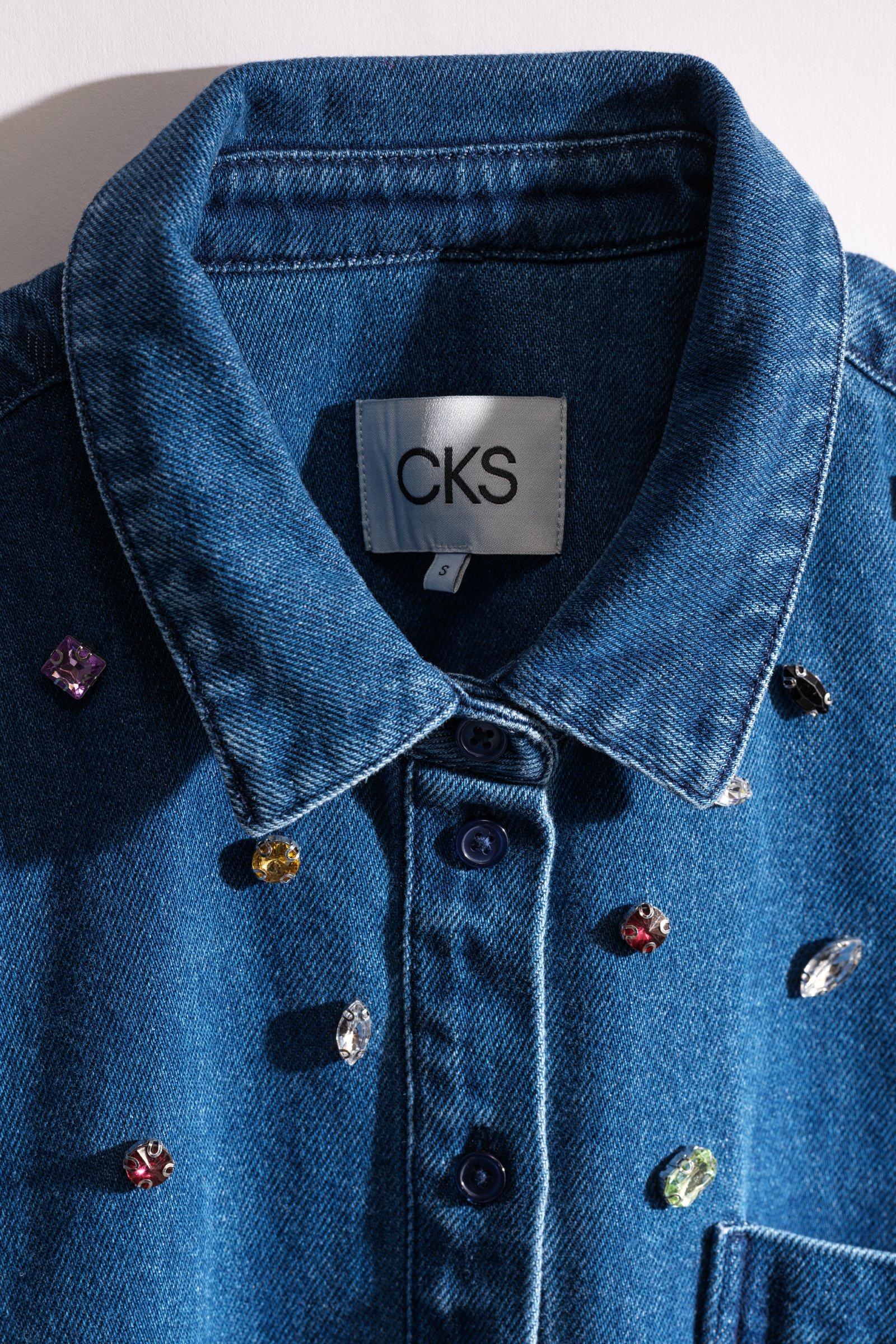 CKS - SPRINKLE - denim jacket - blue