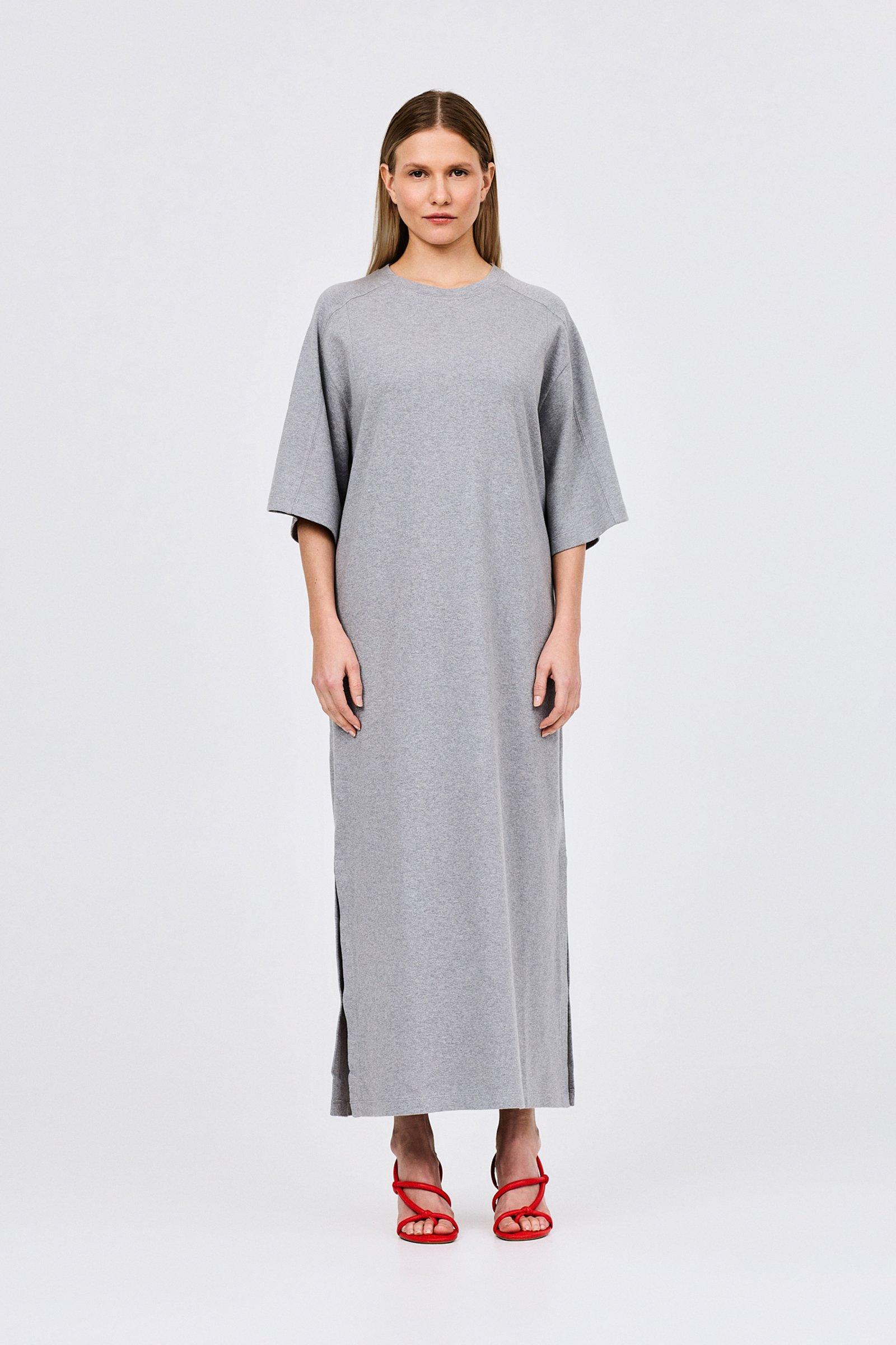 CKS - DIZZY - robe longue - gris