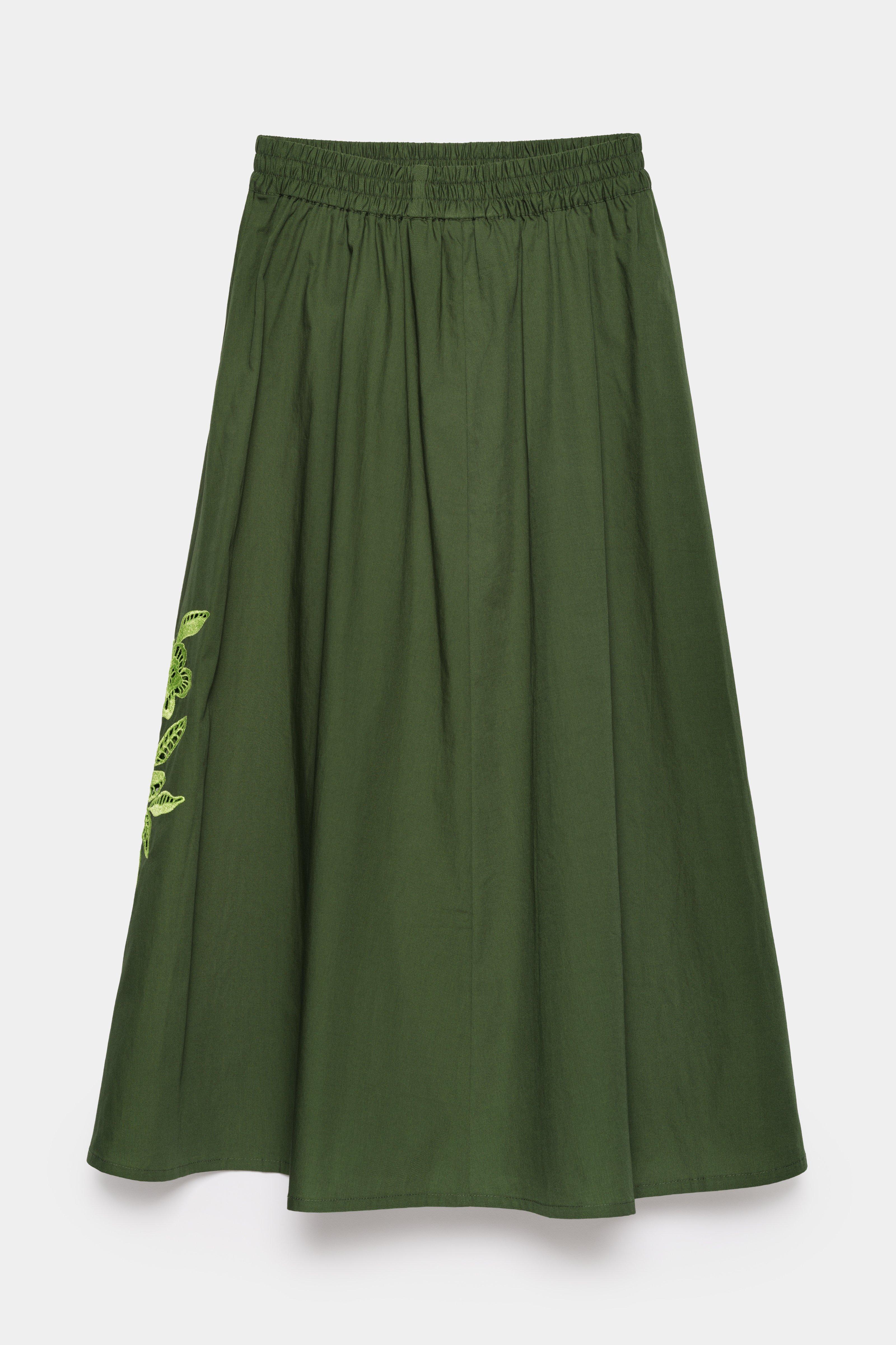 CKS - SKALLIENO - jupe longue - khaki