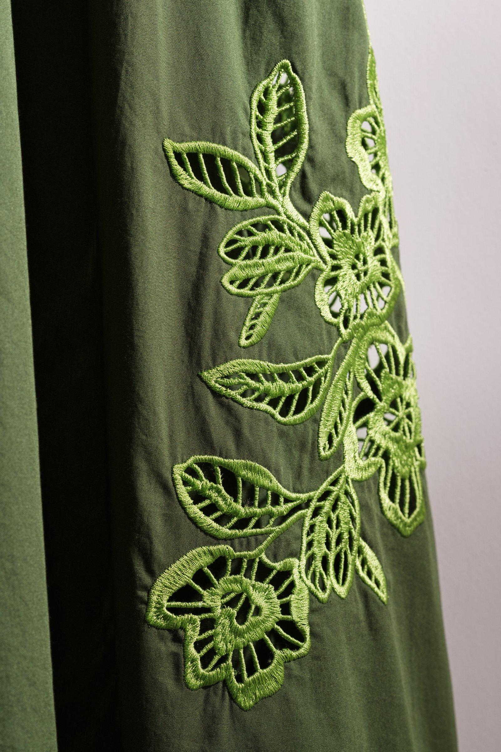 CKS - SKALLIENO - long skirt - dark green