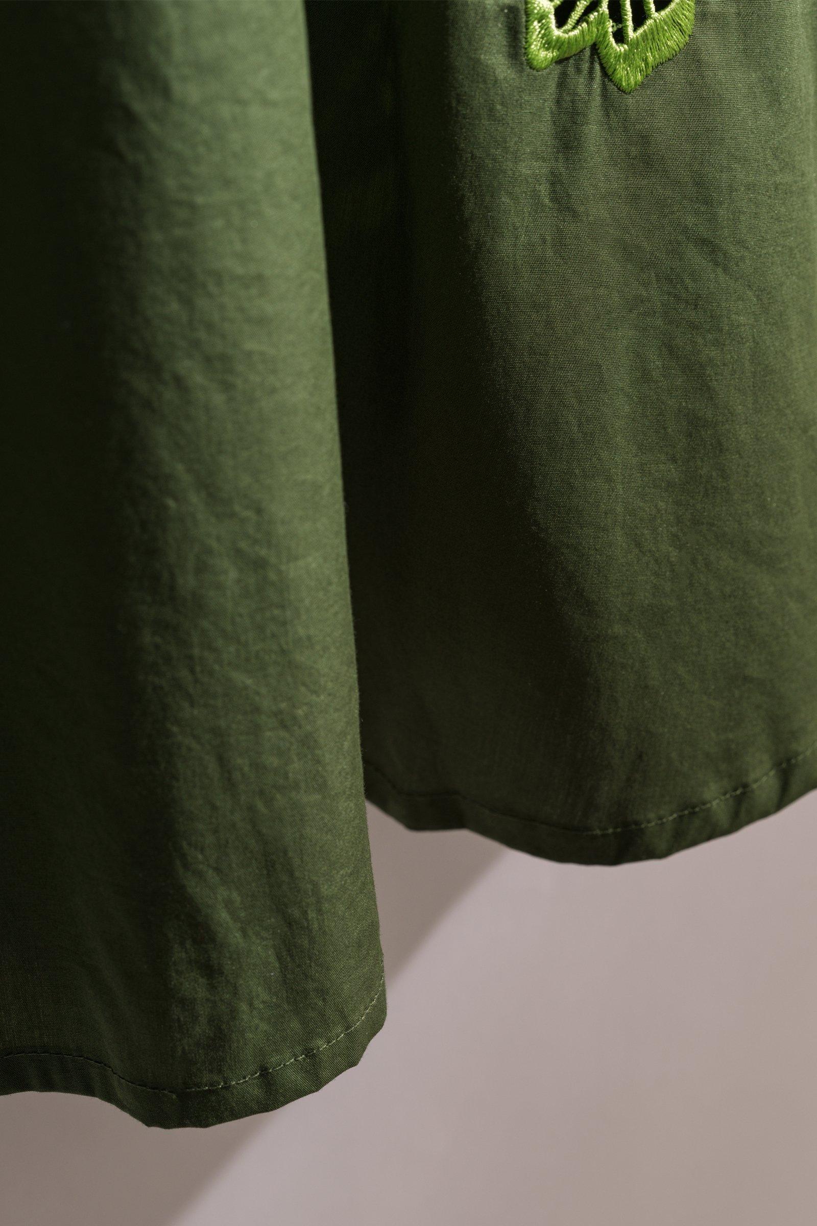 CKS - SKALLIENO - long skirt - dark green