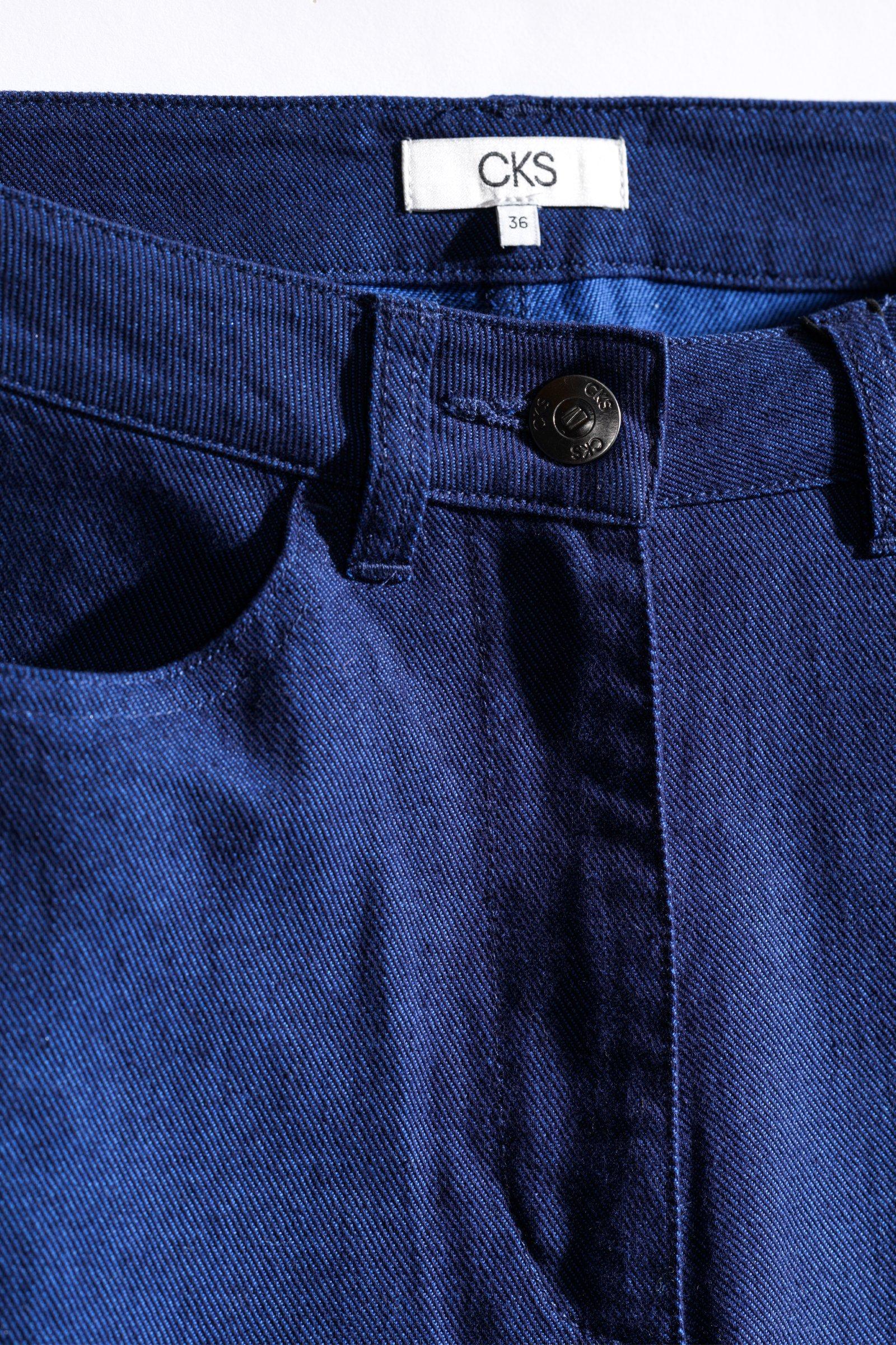 CKS - TIZZY - lange broek - intens blauw