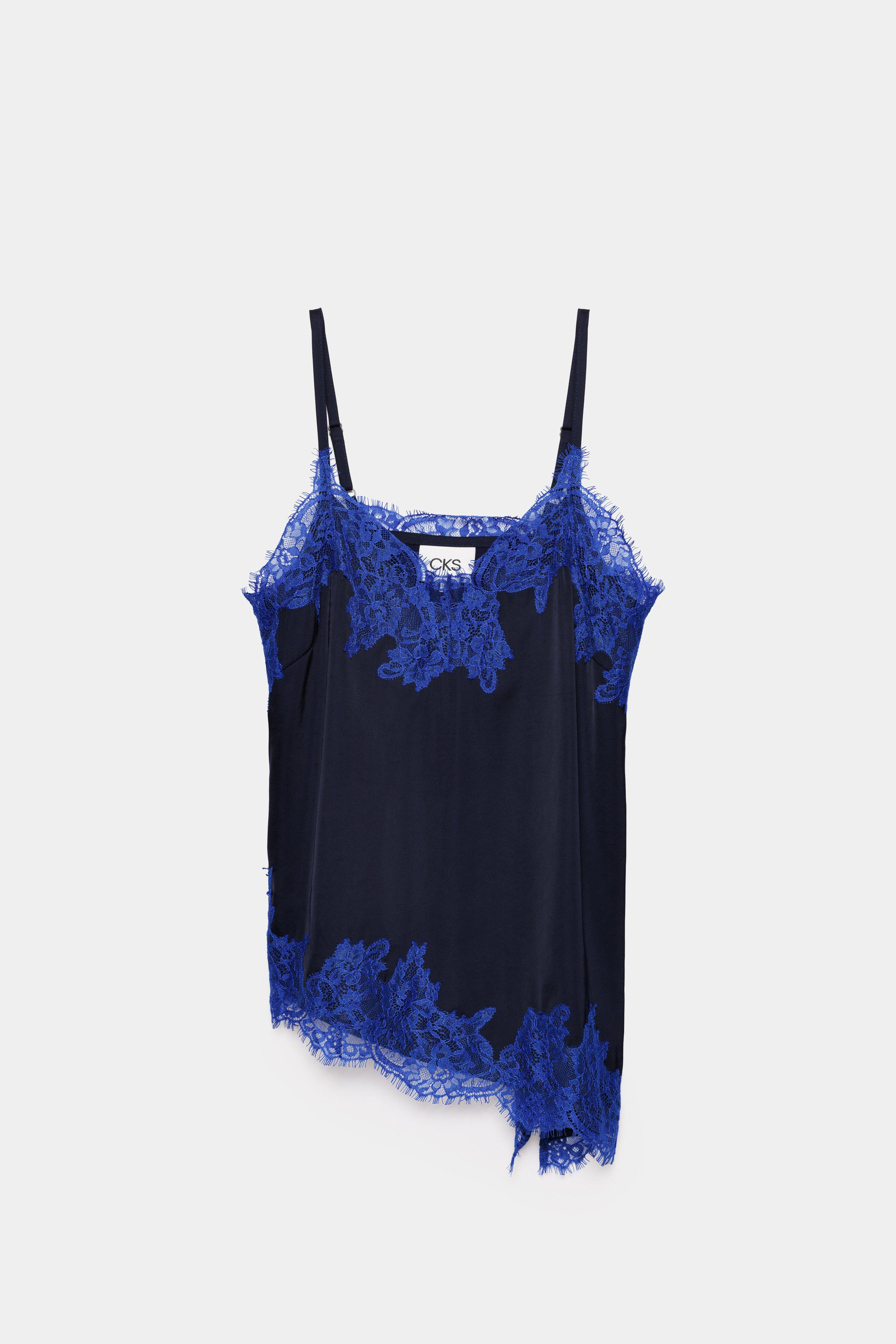 CKS - SLACY - top sans manches - bleu foncé
