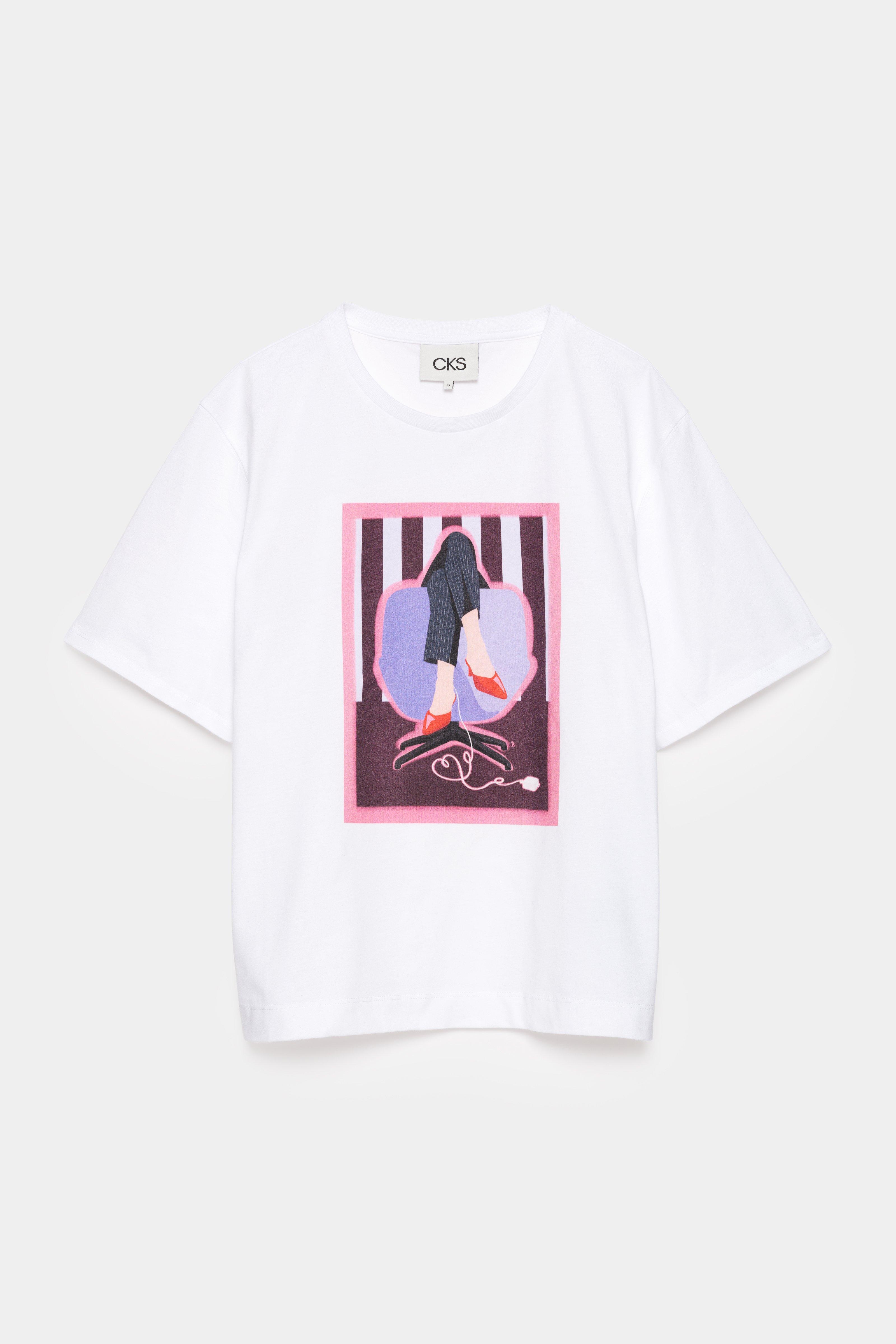 CKS - UNPLUGGED - t-shirt korte mouwen - wit