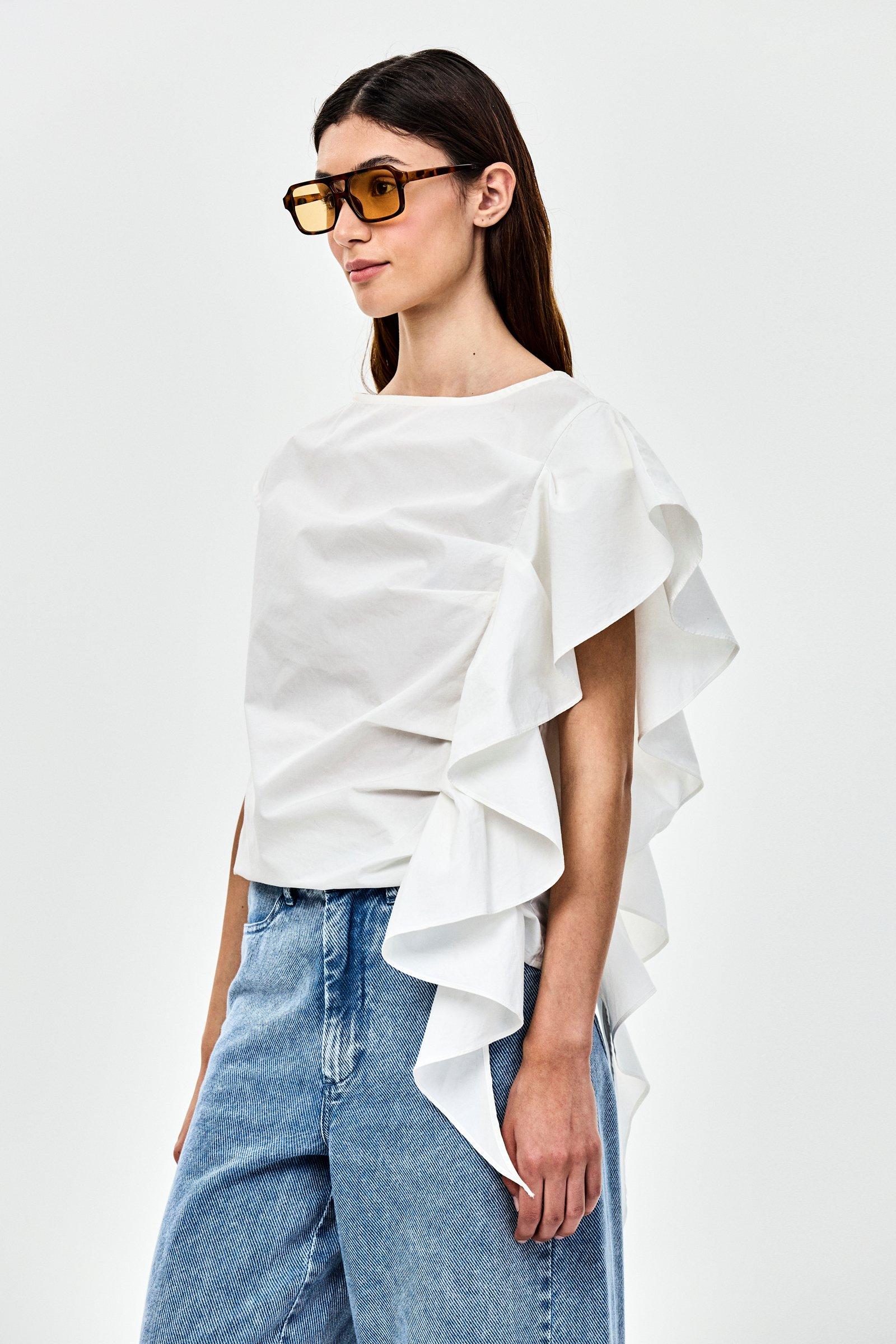 CKS - SABLE - blouse korte mouwen - wit