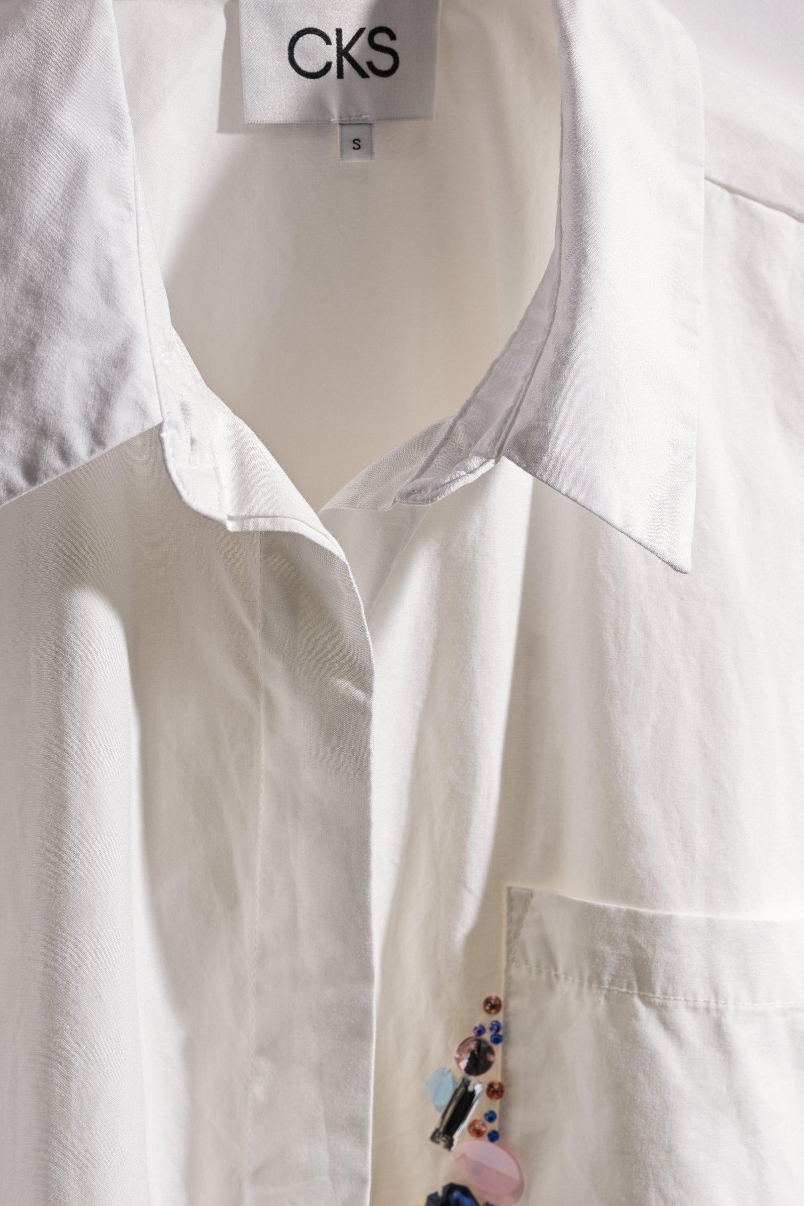 CKS - SAPE - blouse short sleeves - white