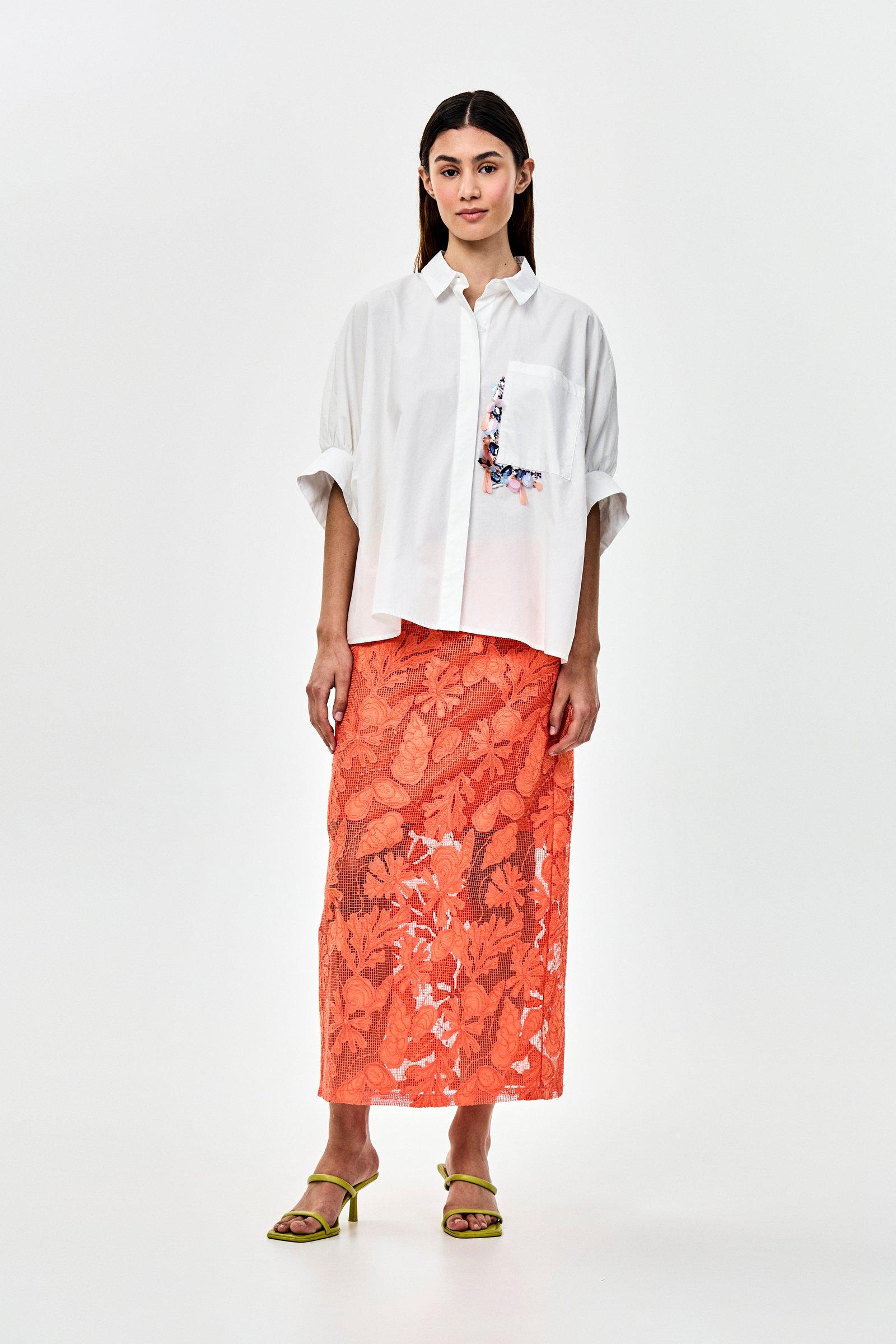 CKS - SAPE - blouse short sleeves - white