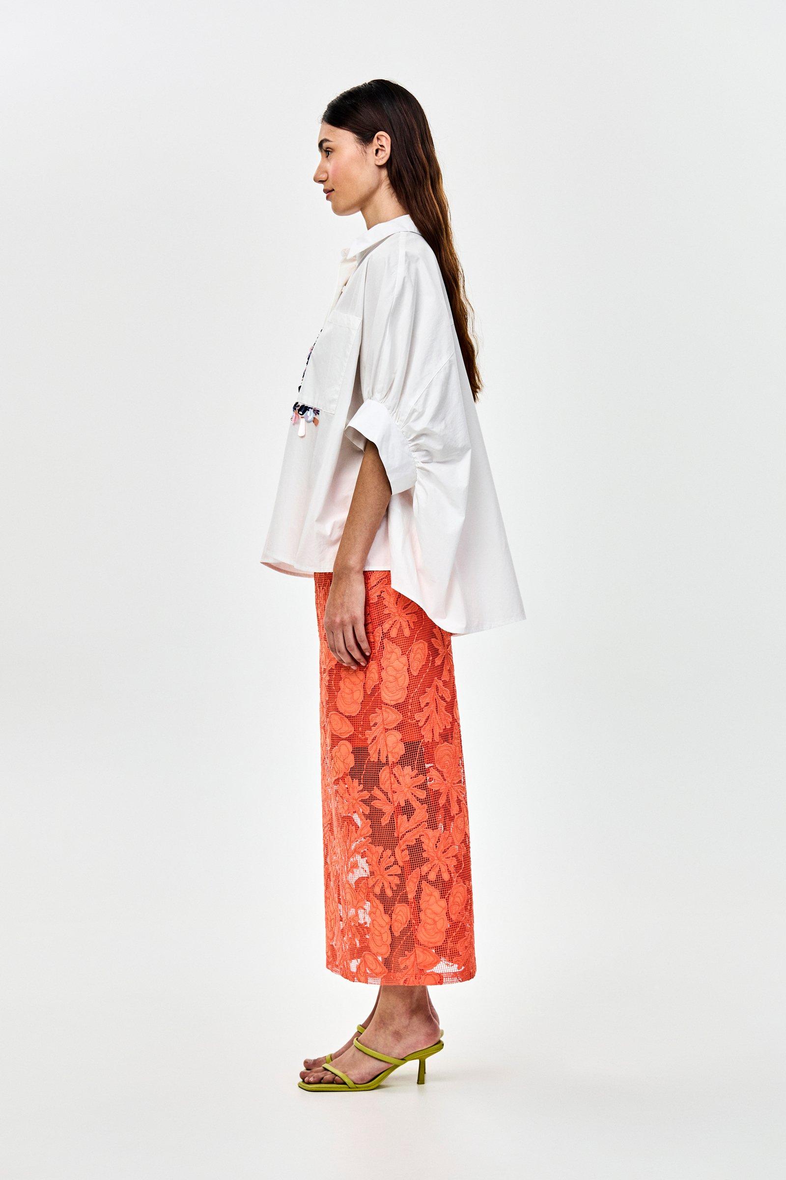 CKS - SAPE - blouse korte mouwen - wit