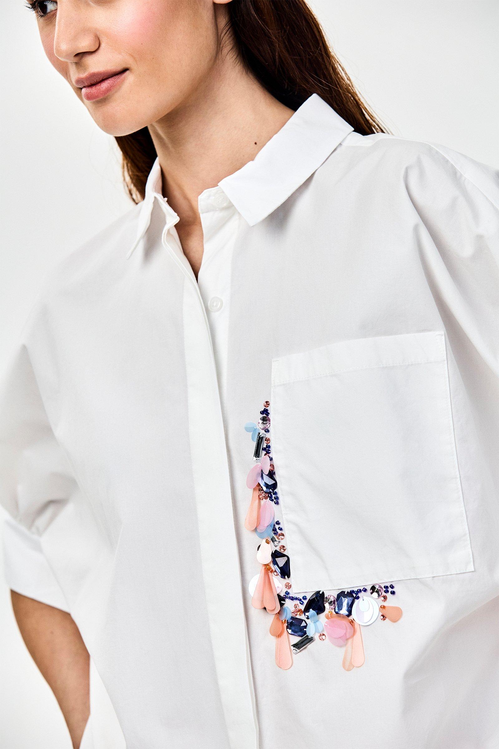 CKS - SAPE - blouse short sleeves - white