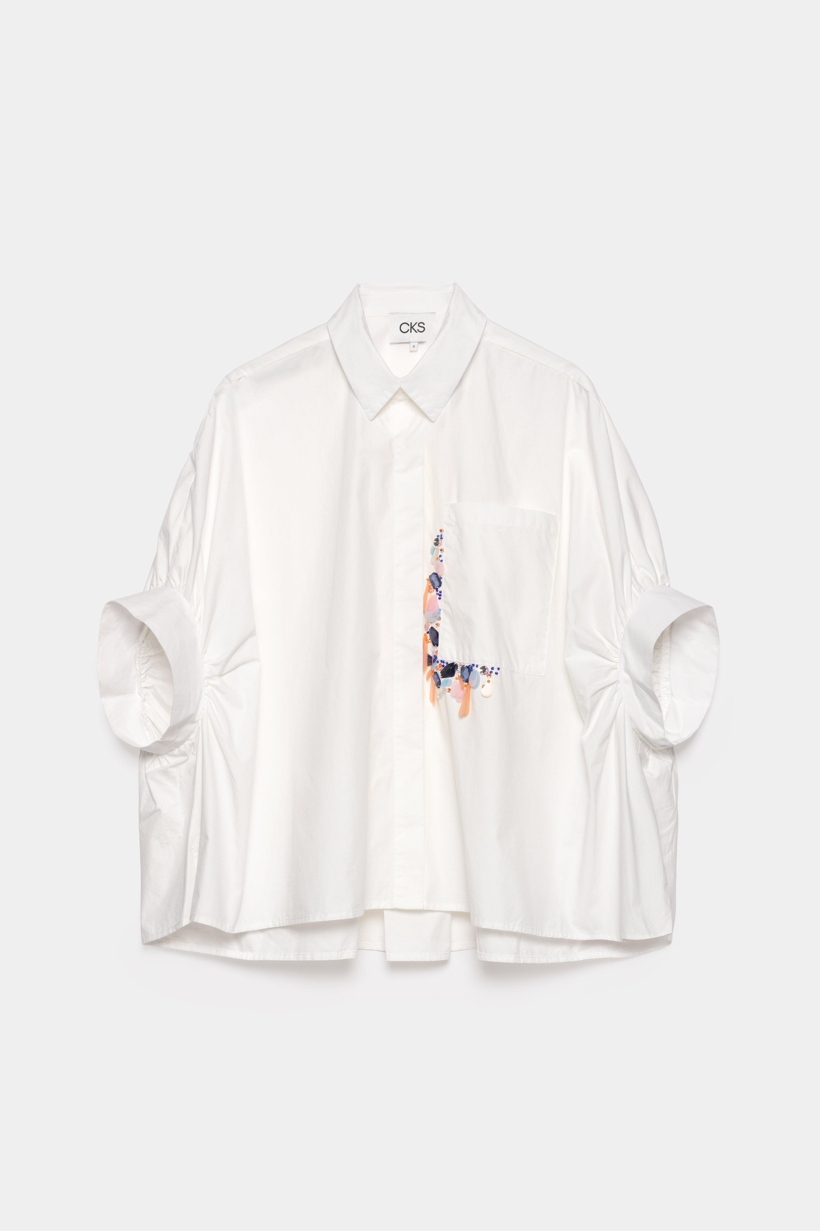 CKS - SAPE - blouse short sleeves - white