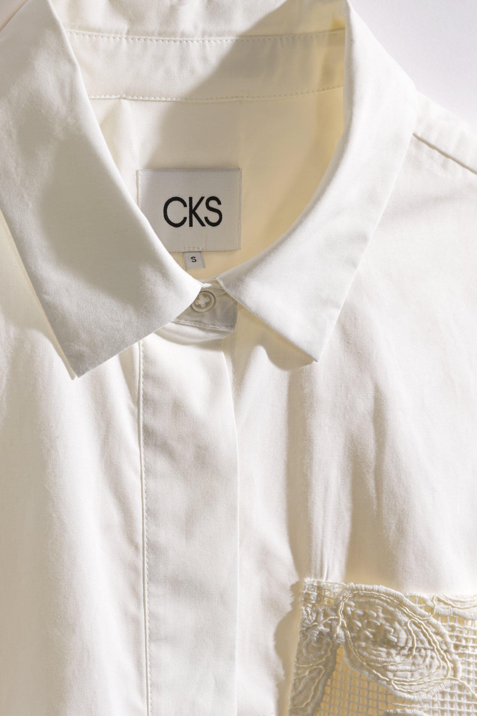 CKS - SIMPLA - blouse short sleeves - white