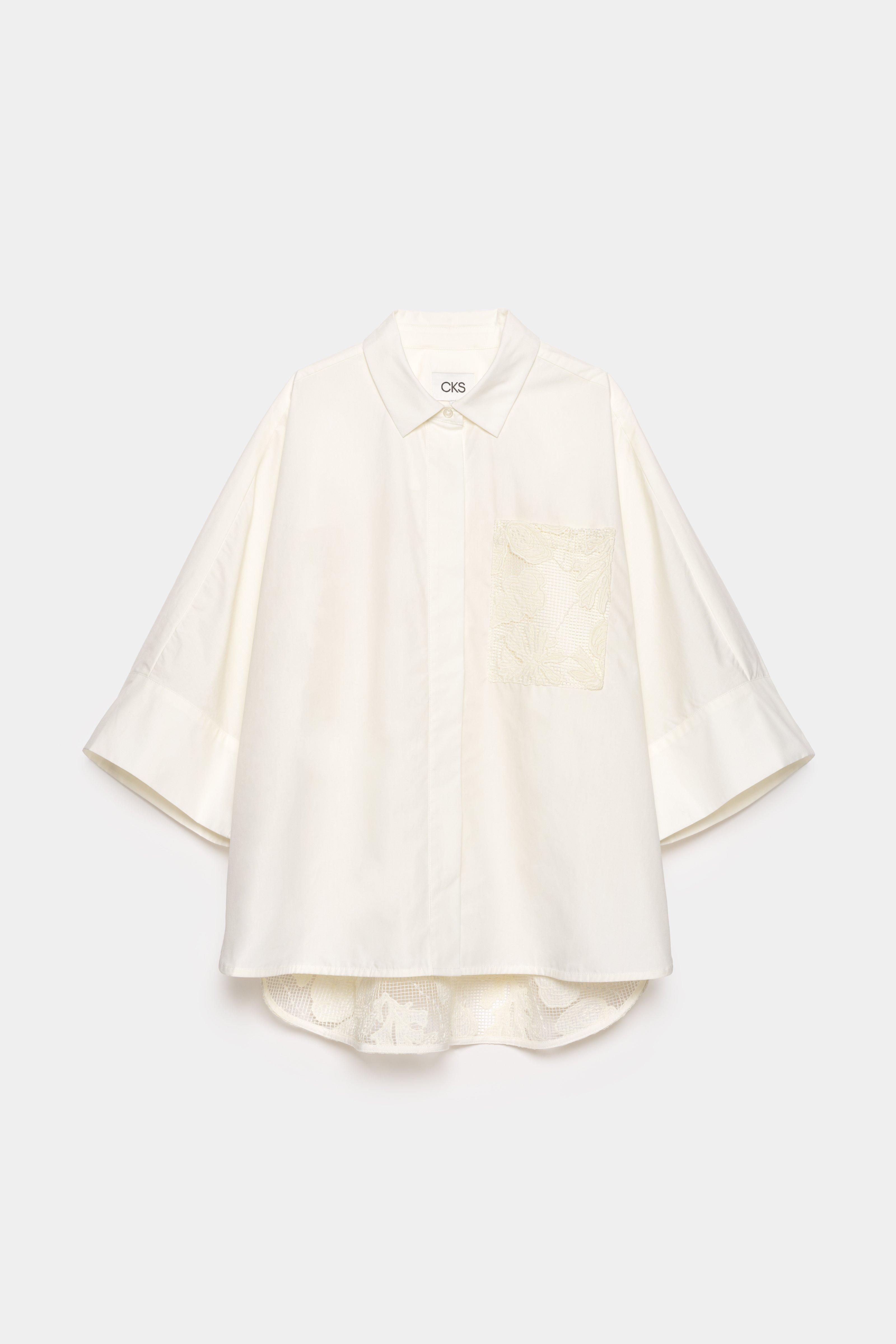 CKS - SIMPLA - blouse korte mouwen - wit