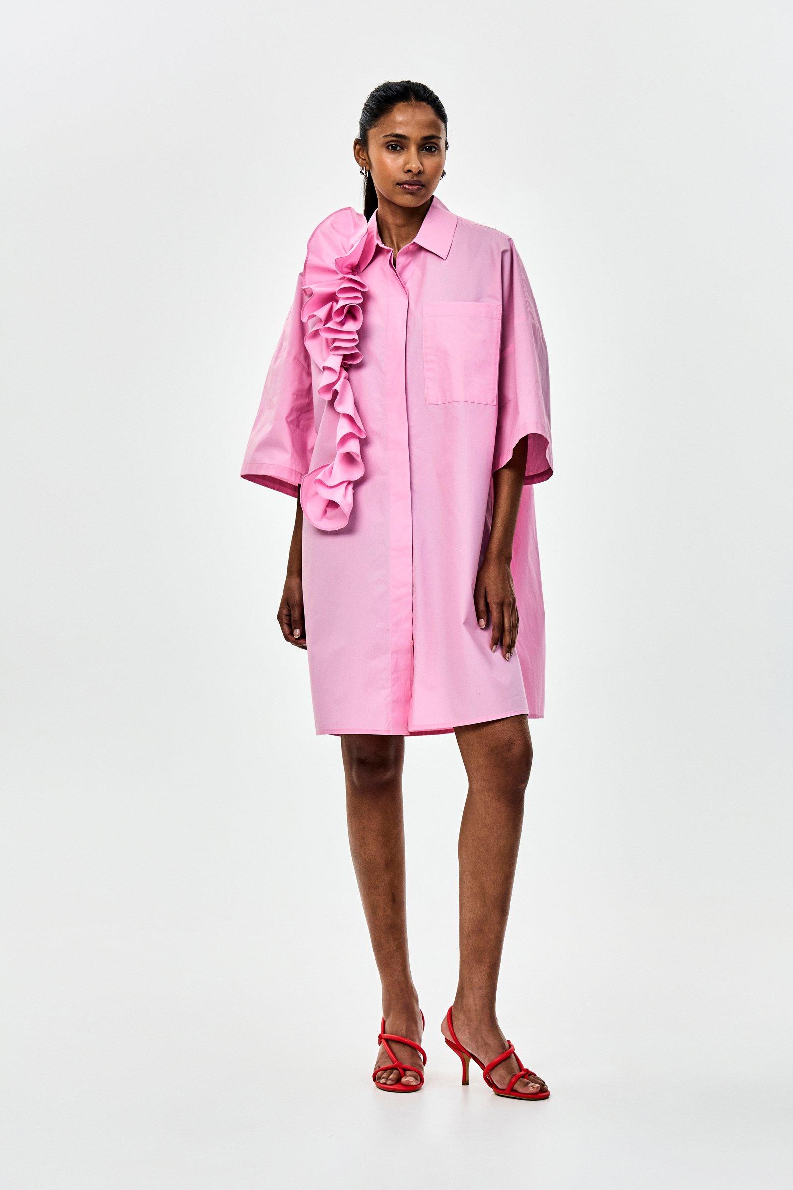 CKS - DUFFLE - robe courte - rose clair