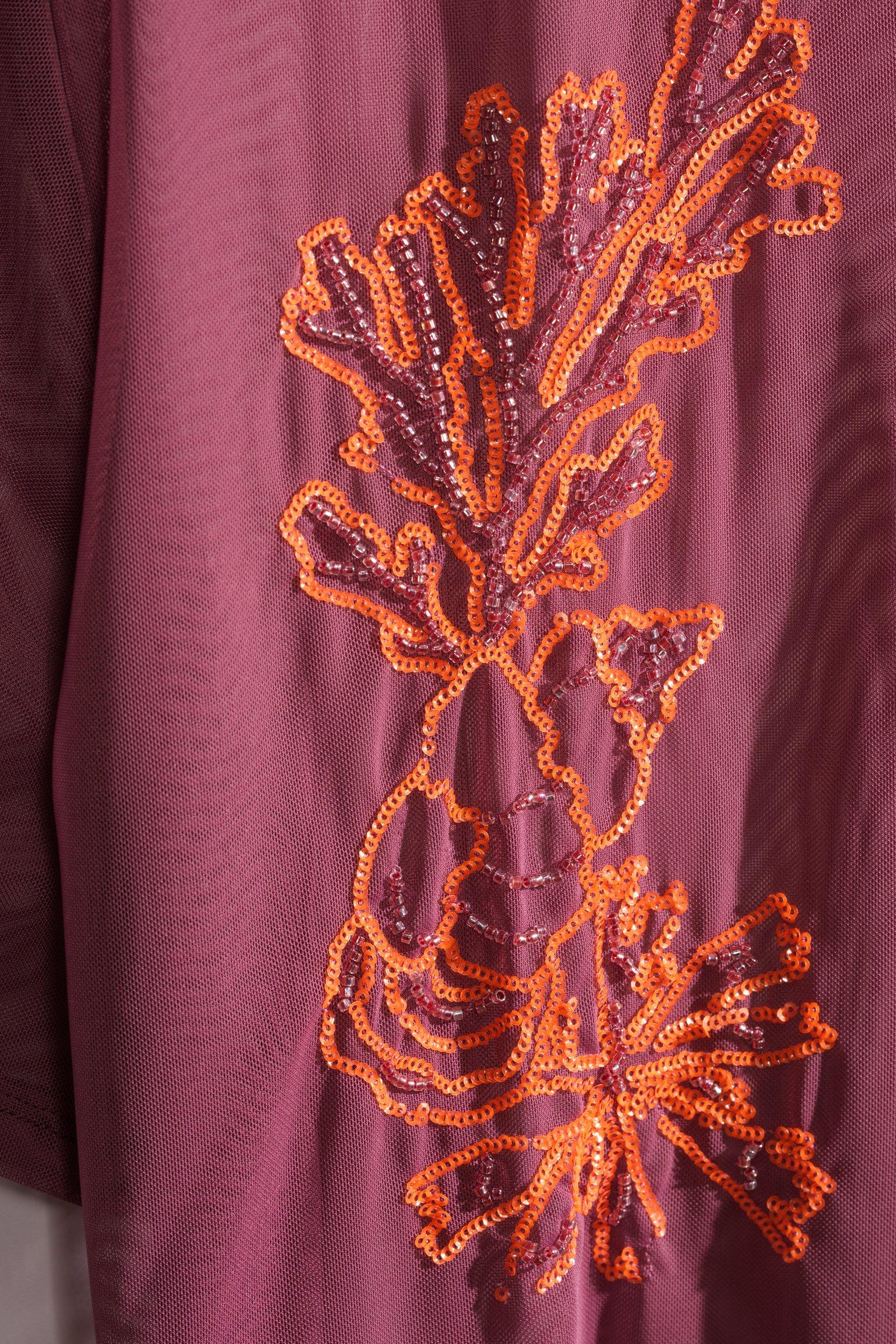 CKS - TRANSPARENT - t-shirt &agrave; manches courtes - violet