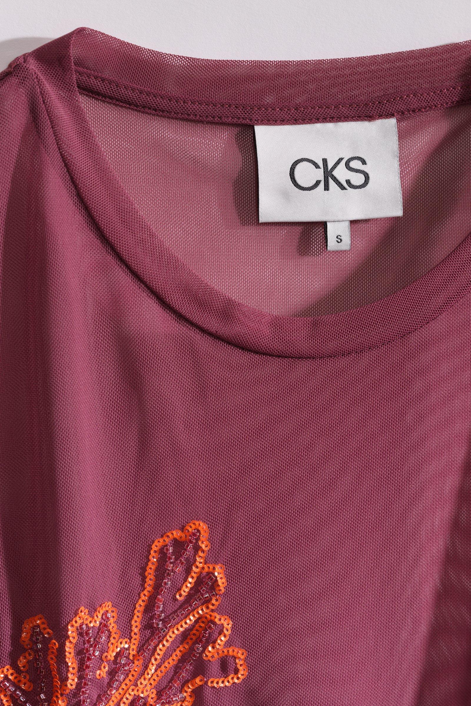 CKS - TRANSPARENT - t-shirt korte mouwen - bordeaux