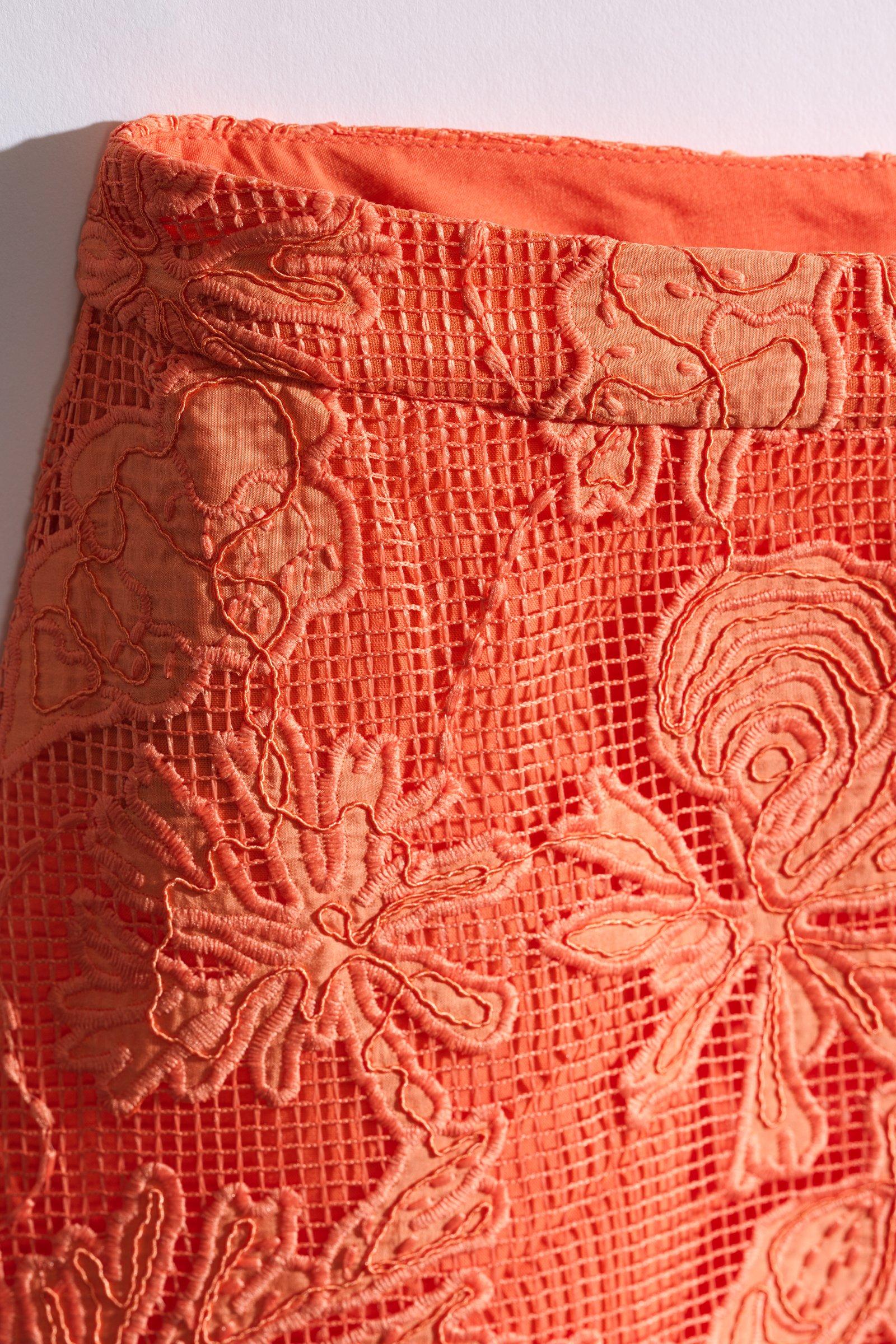 CKS - SKOWA - midi skirt - bright orange
