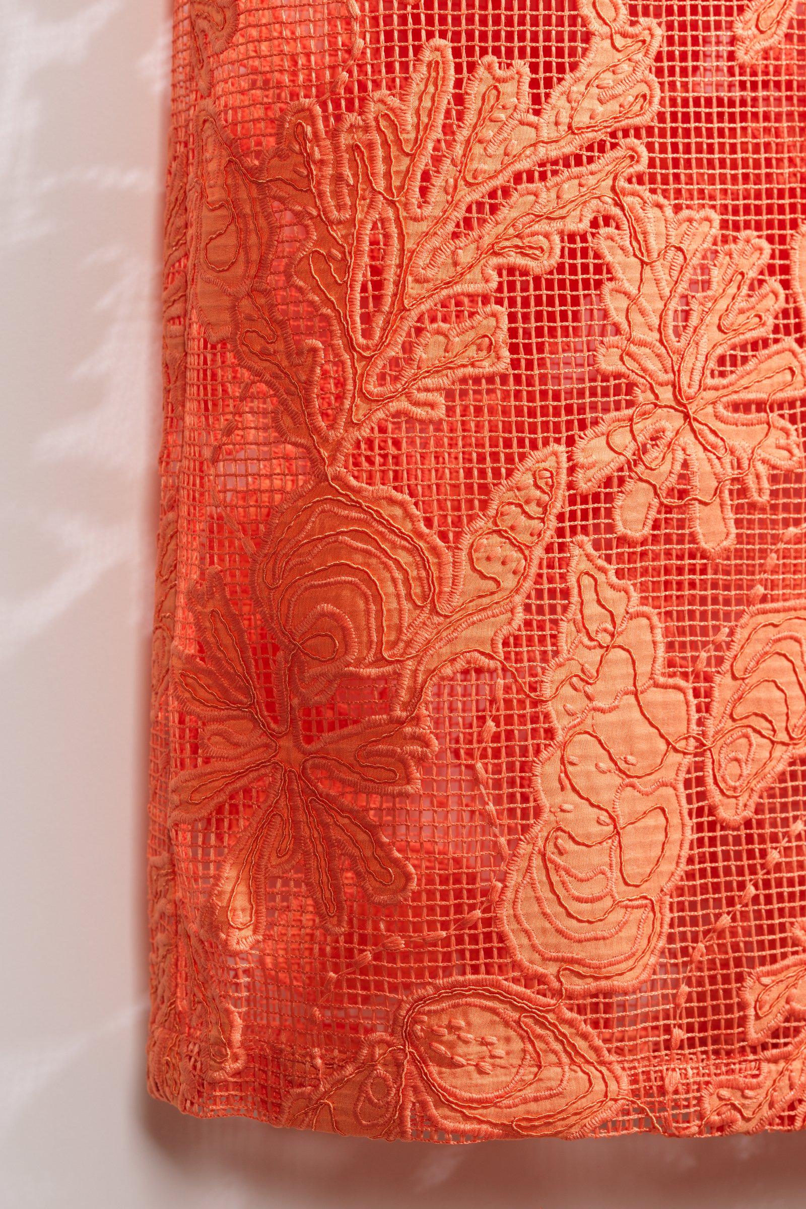 CKS - SKOWA - midi skirt - bright orange