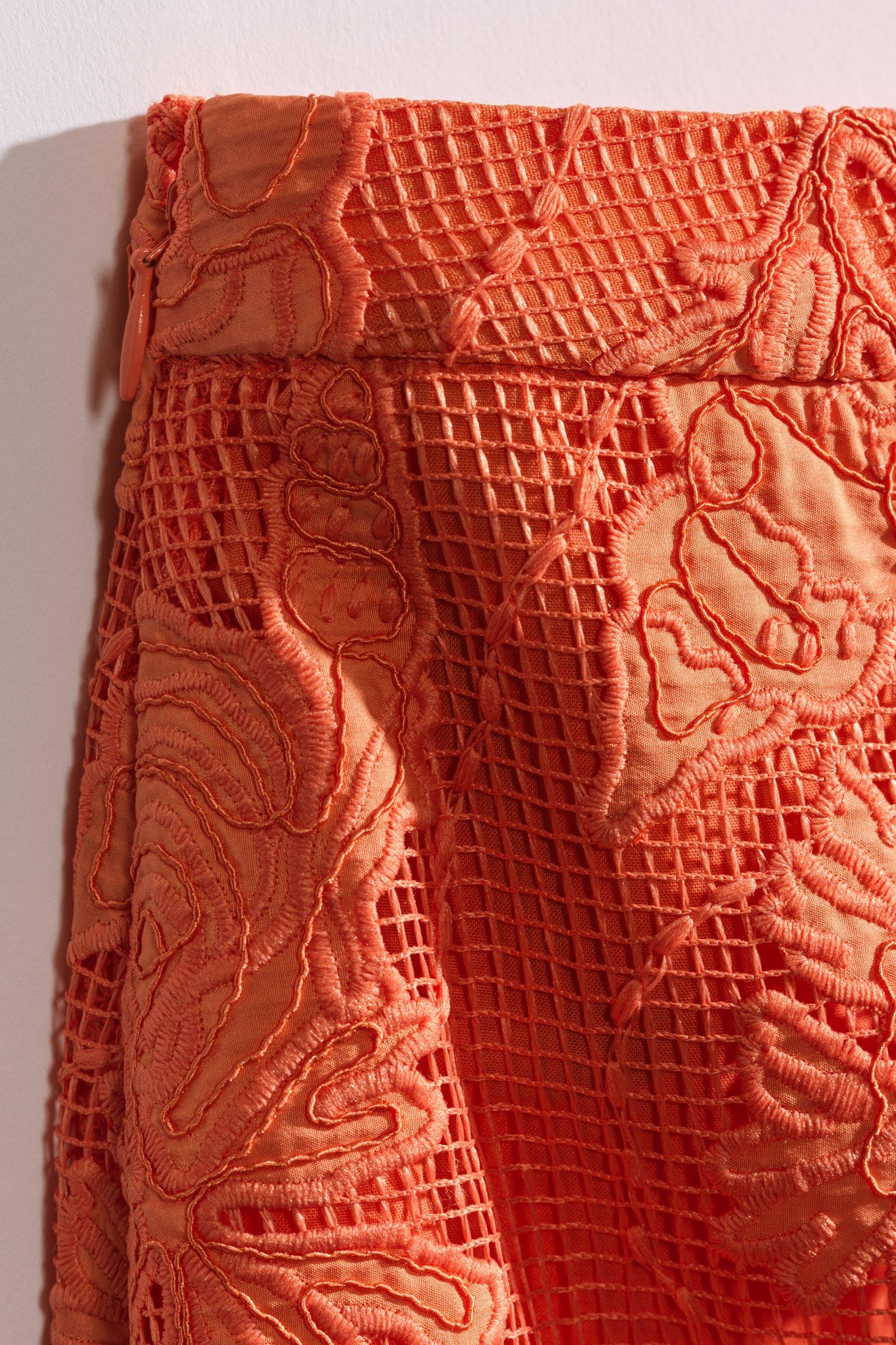 CKS - SKOWA - midi skirt - bright orange