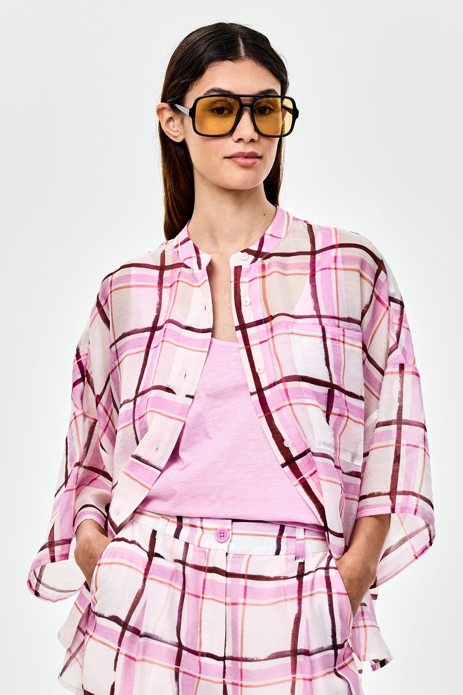 CKS - SIMPLUS - blouse short sleeves - light pink