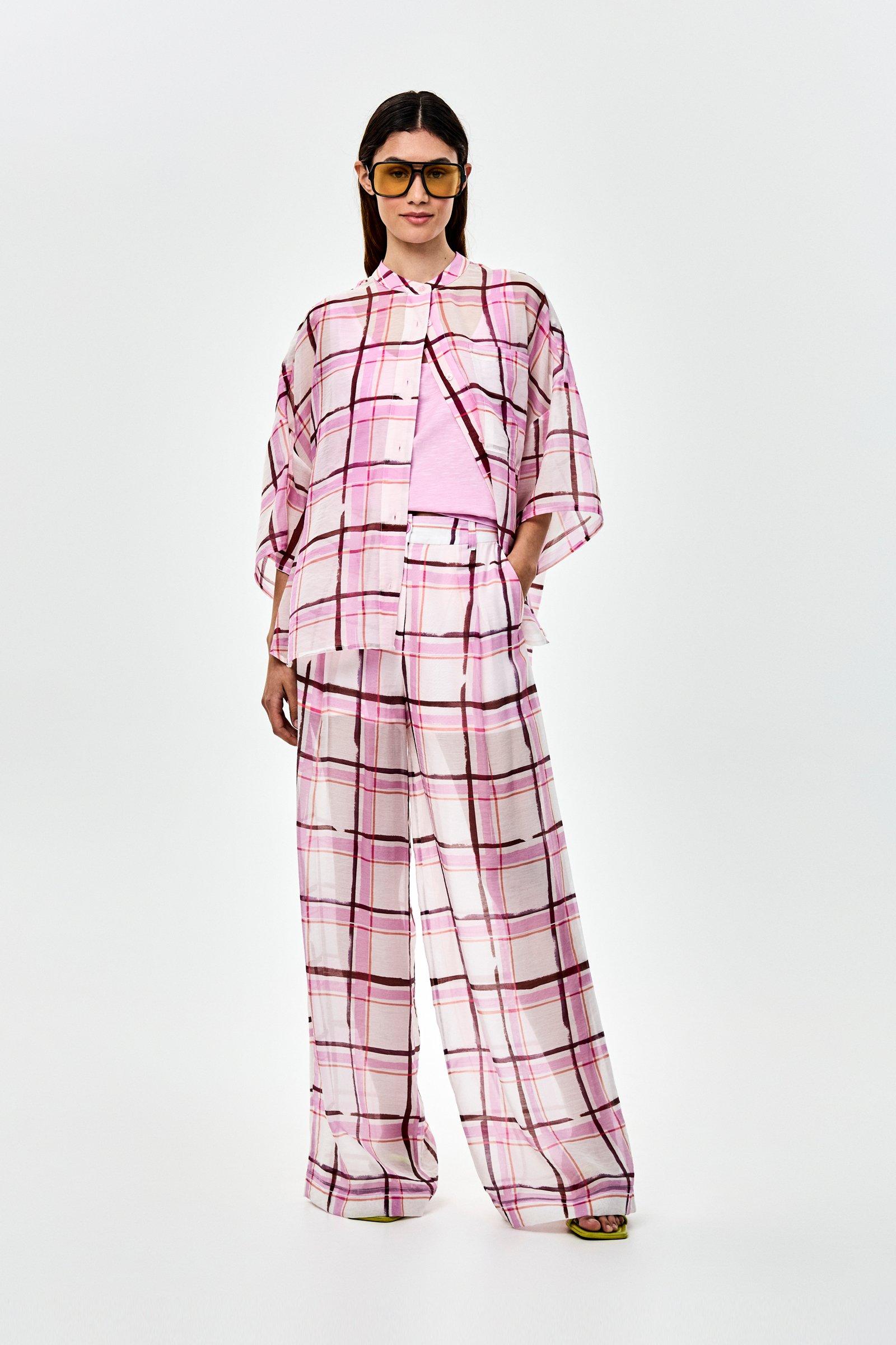 CKS - SIMPLUS - Bluse Kurze &Auml;rmel - Hellrosa