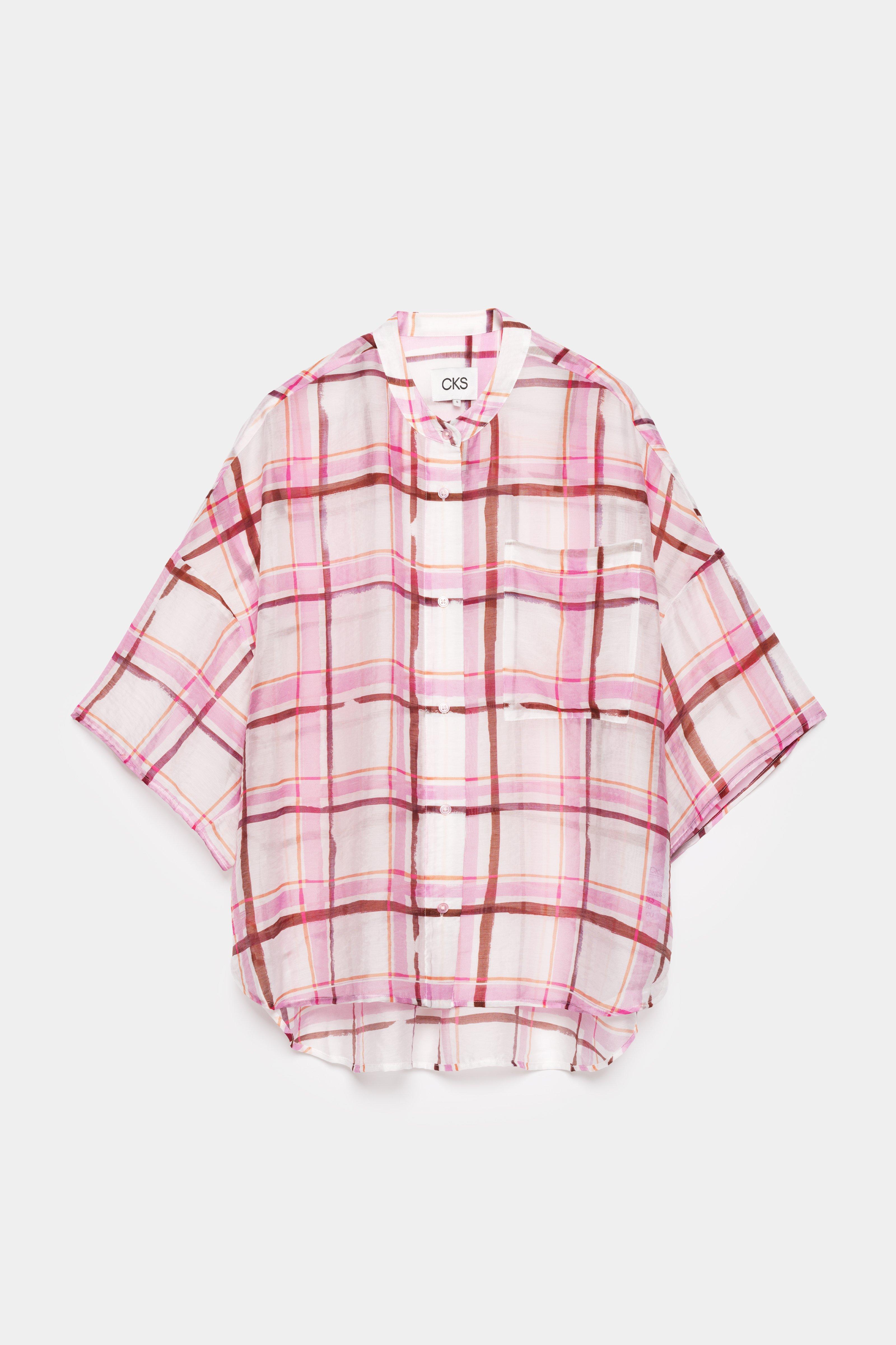 CKS - SIMPLUS - blouse korte mouwen - lichtroze