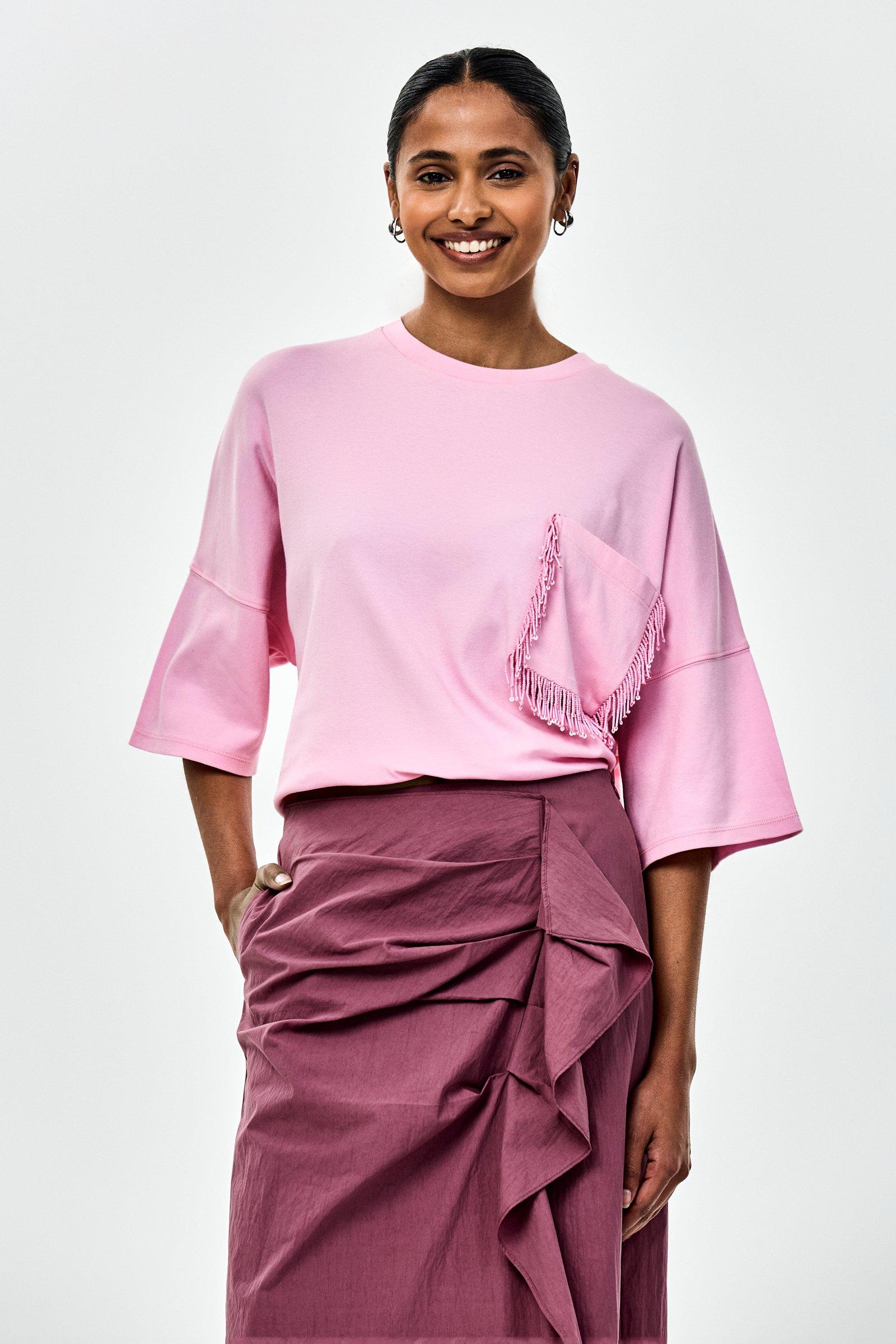 CKS - TIES - t-shirt short sleeves - light pink