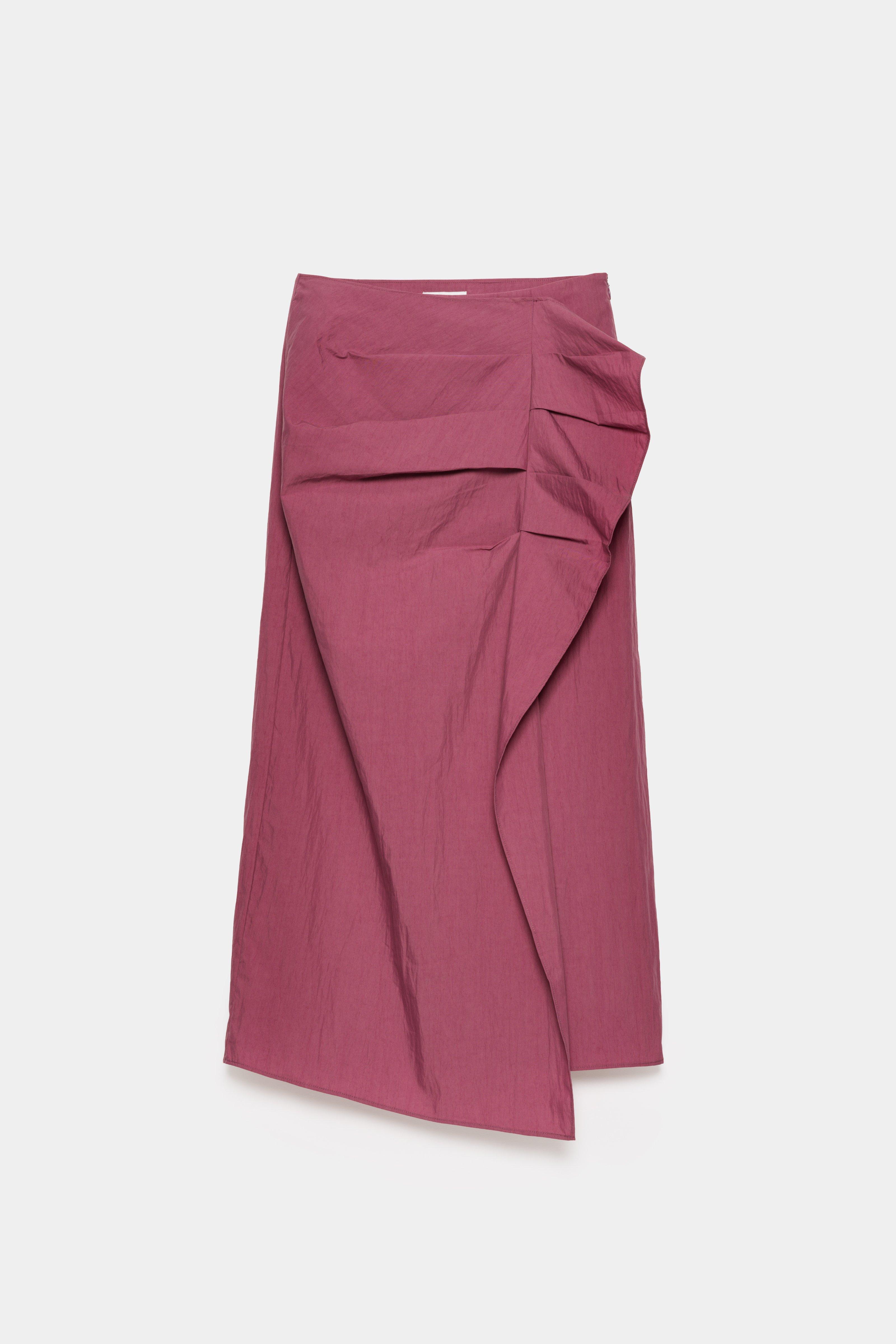 CKS - SKUFFLE - midi skirt - burgundy