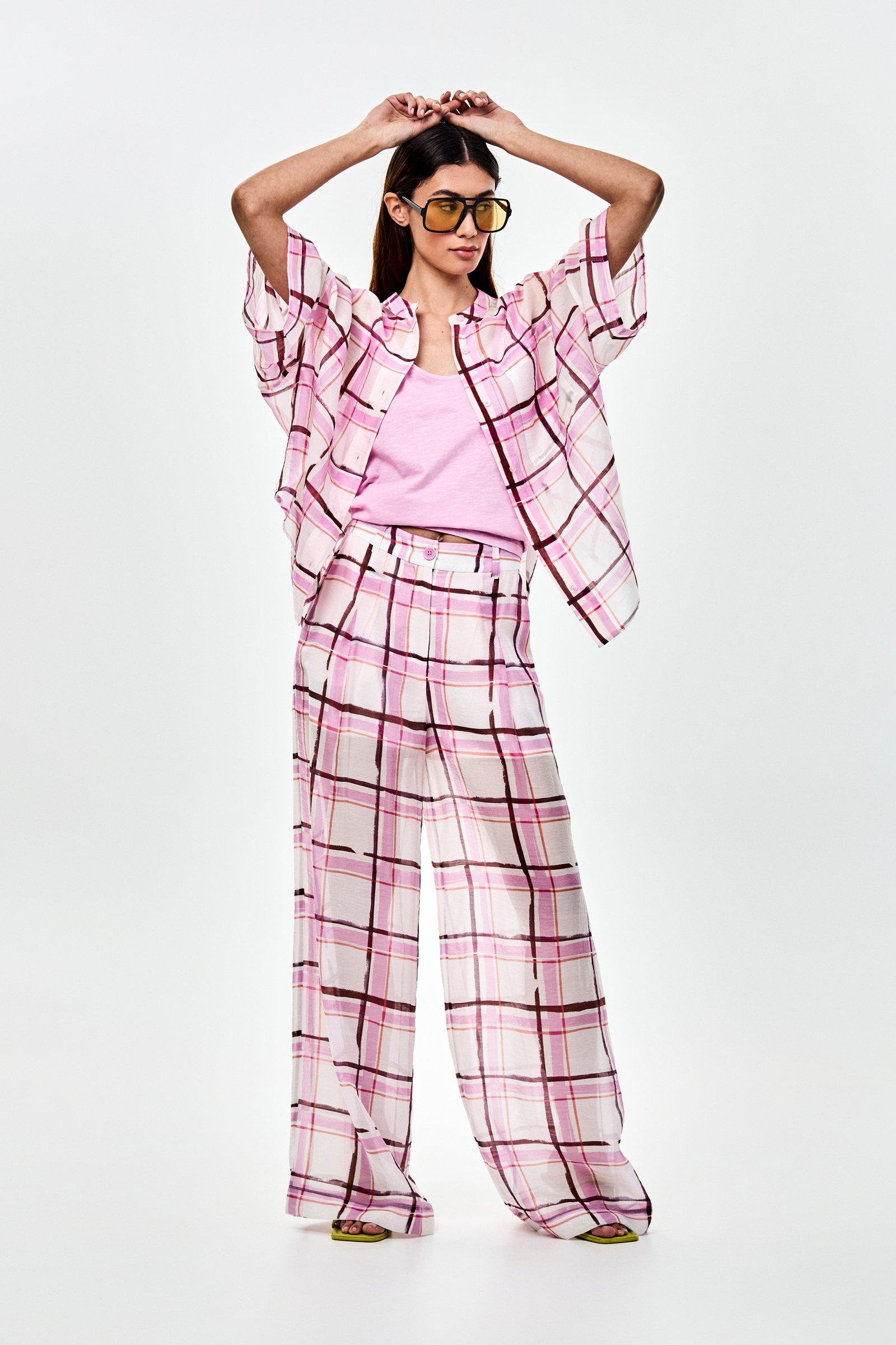 CKS - THEOWIDE - lange broek - lichtroze