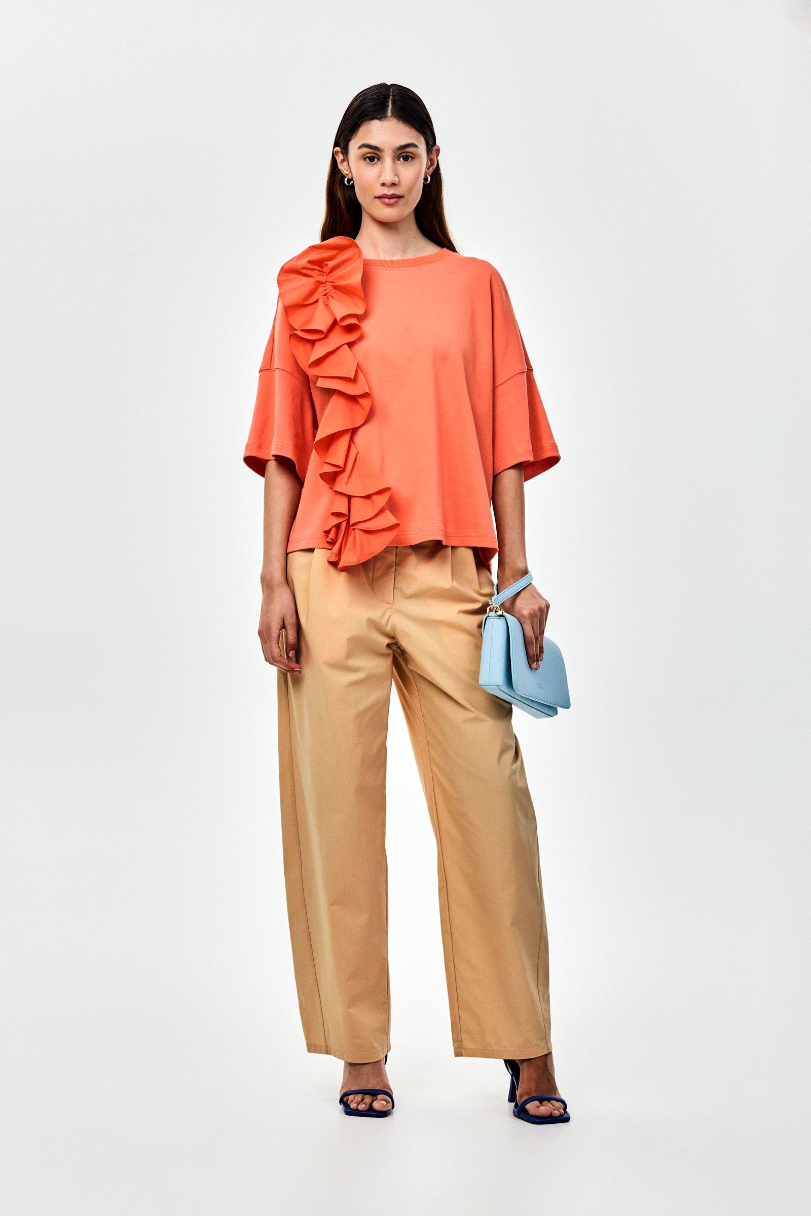 CKS - TUFFLE - T-Shirt Kurzarm - Hellorange