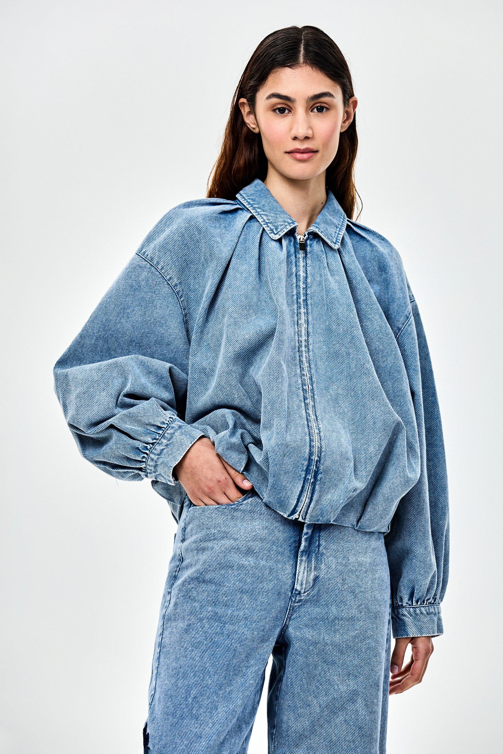 CKS - CHAMAI - short coat - light blue