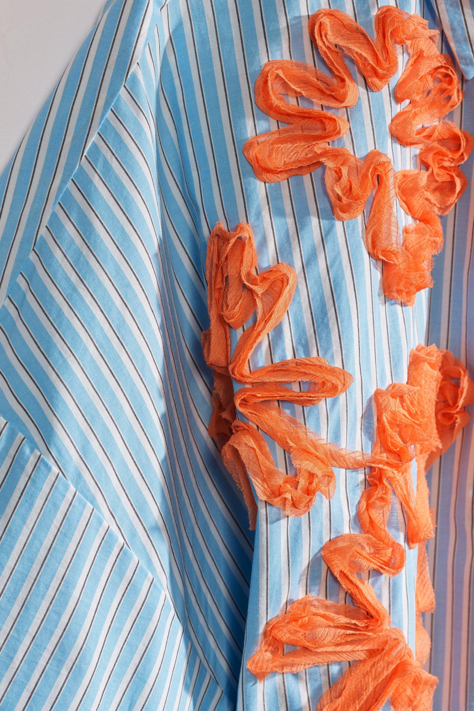 CKS - DIMPLY - korte jurk - lichtblauw