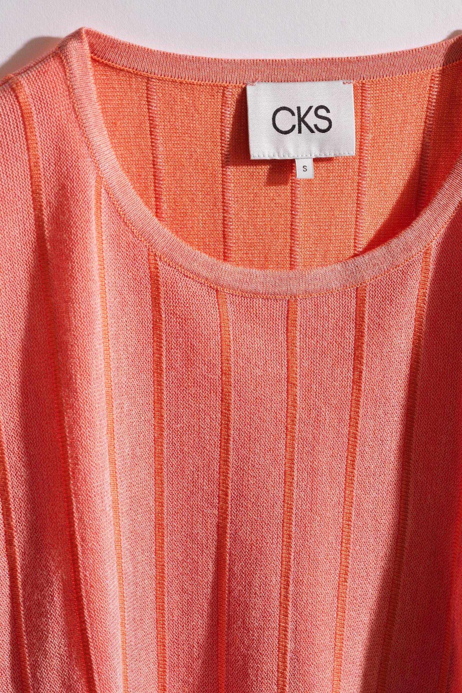 CKS - POMATO - Bluse Kurze &Auml;rmel - Hellorange