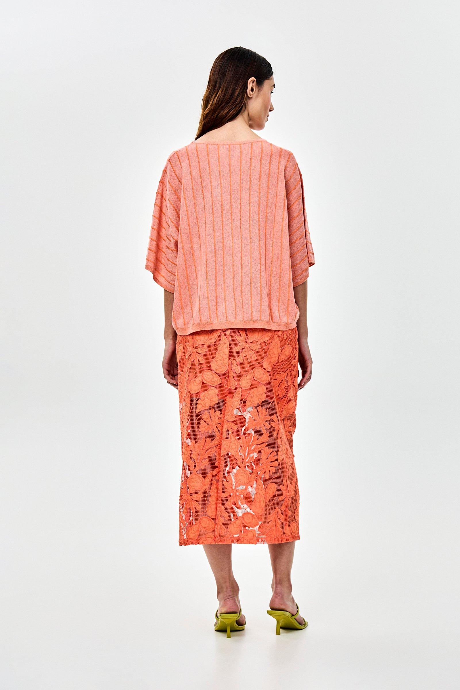 CKS - POMATO - Bluse Kurze &Auml;rmel - Hellorange