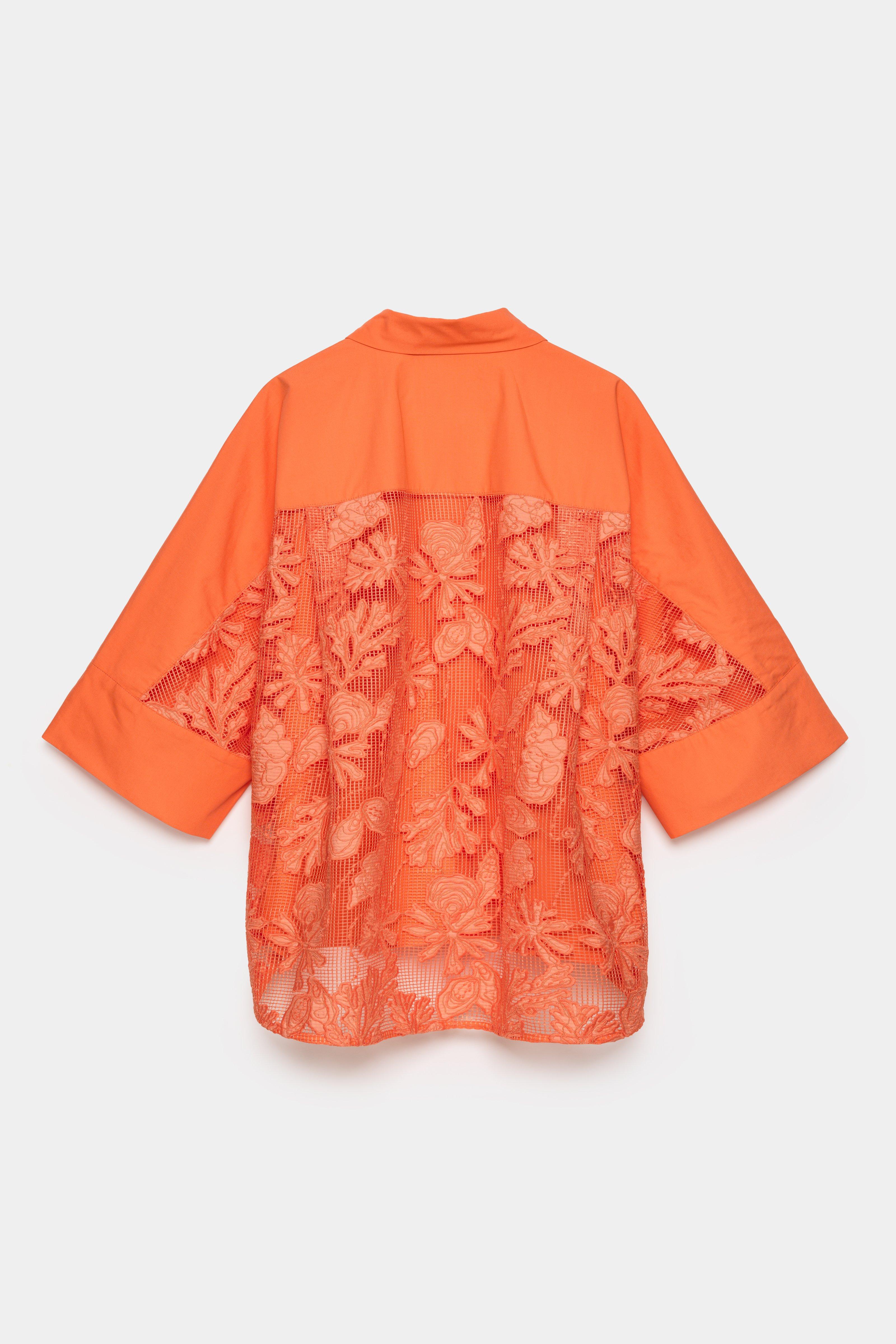 CKS - SIMPLA - Bluse Kurze &Auml;rmel - Hellorange
