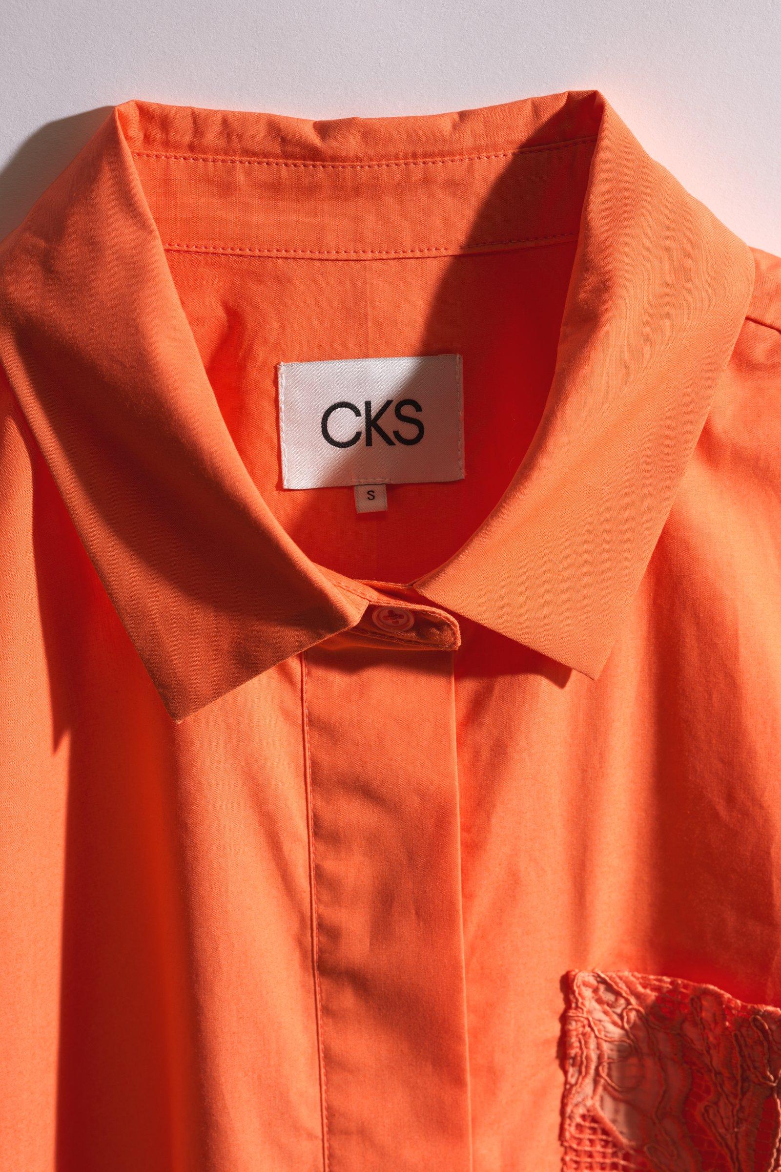 CKS - SIMPLA - chemisier &agrave; manches courtes - orange vif