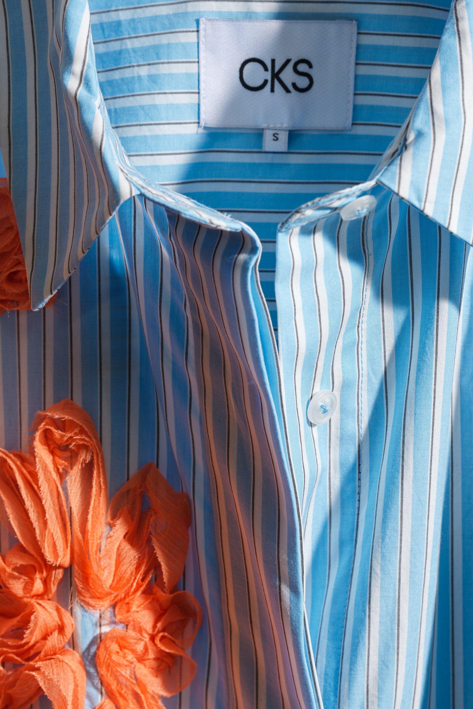 CKS - SIMPLY - Bluse Kurze &Auml;rmel - Hellblau