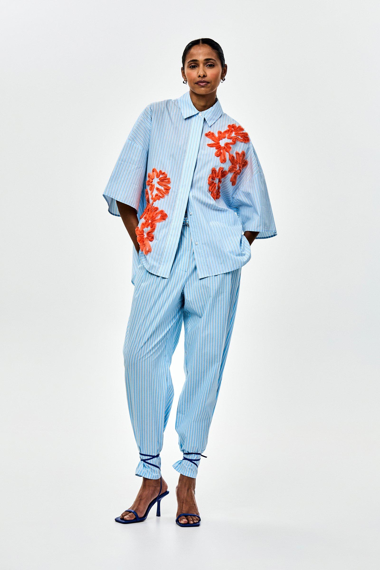 CKS - SIMPLY - blouse short sleeves - light blue