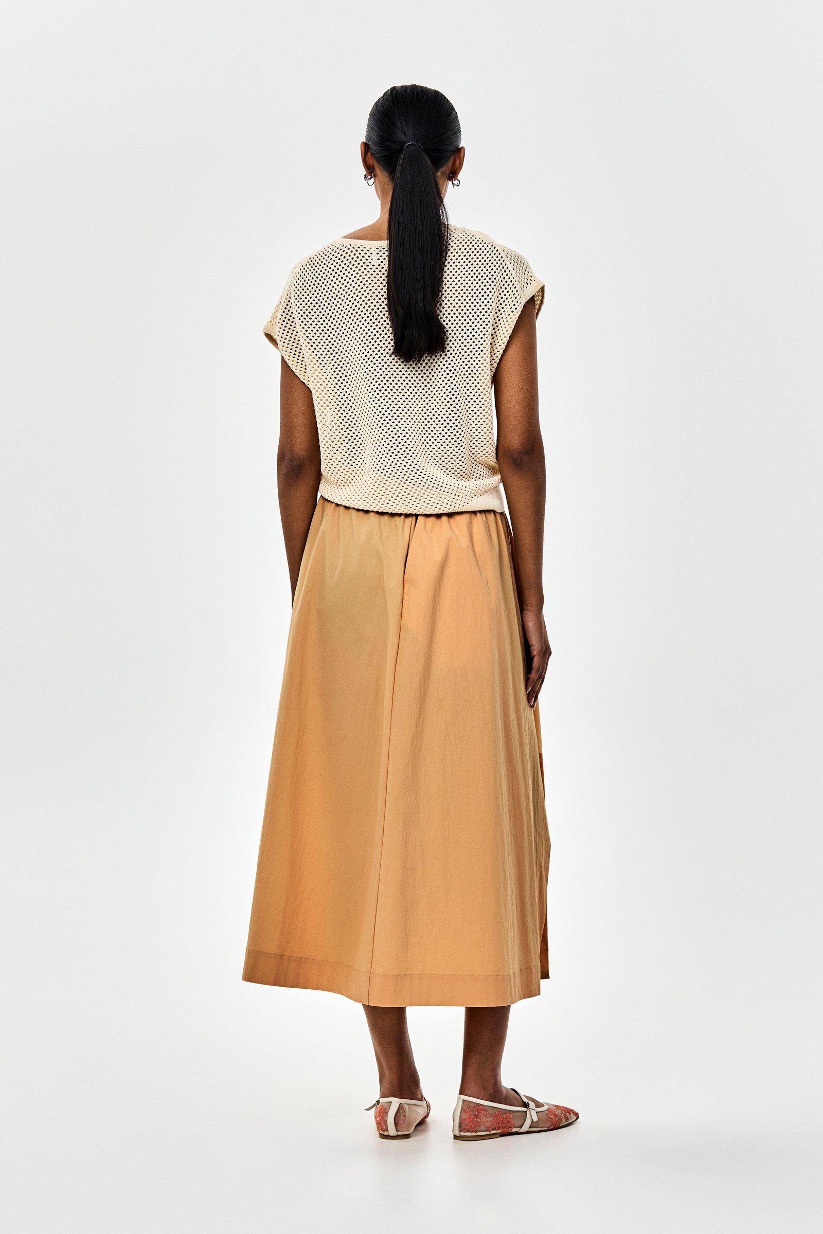 CKS - SKULLY - midi skirt - beige