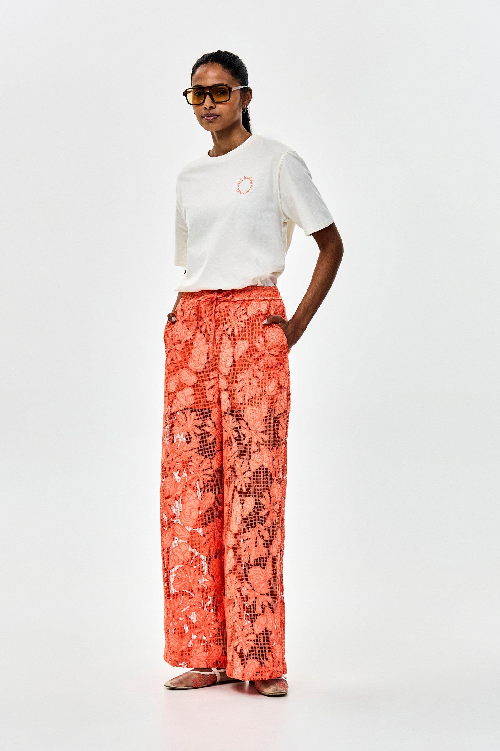 CKS - TOBYWIDE - long trouser - bright orange