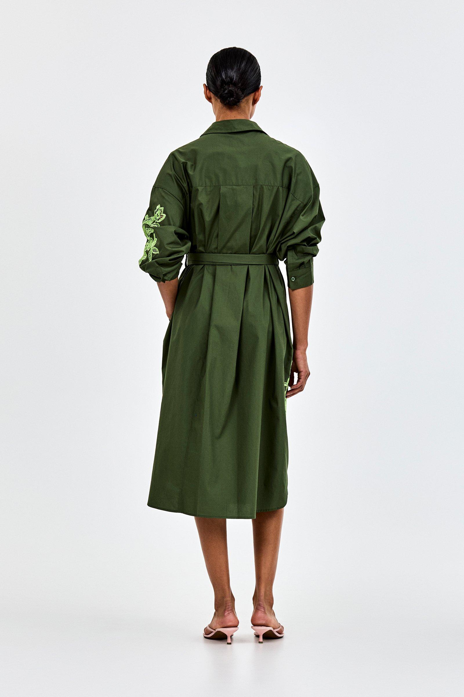 CKS - DANTO - robe longue - khaki