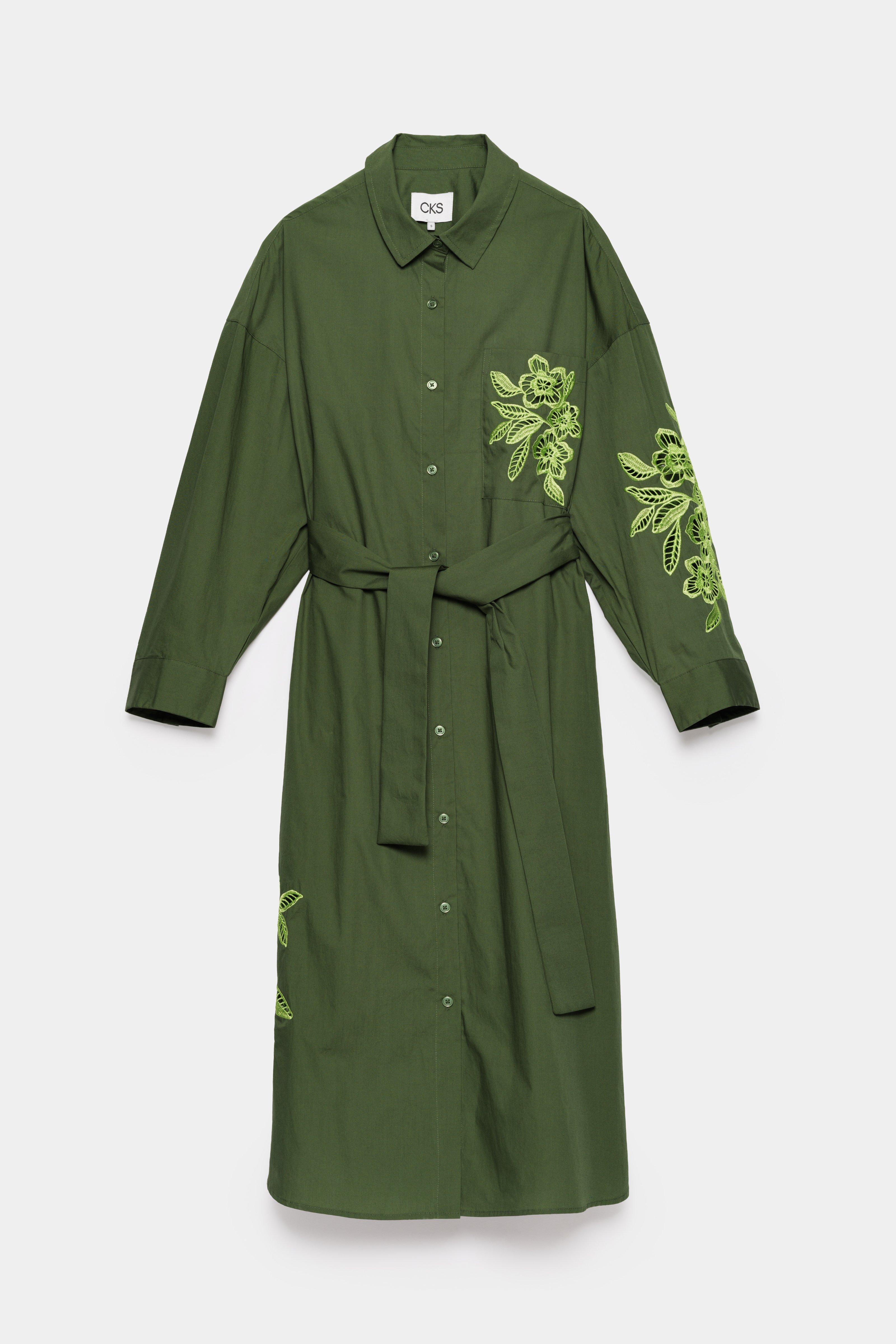 CKS - DANTO - Langes Kleid - Dunkelgr&uuml;n